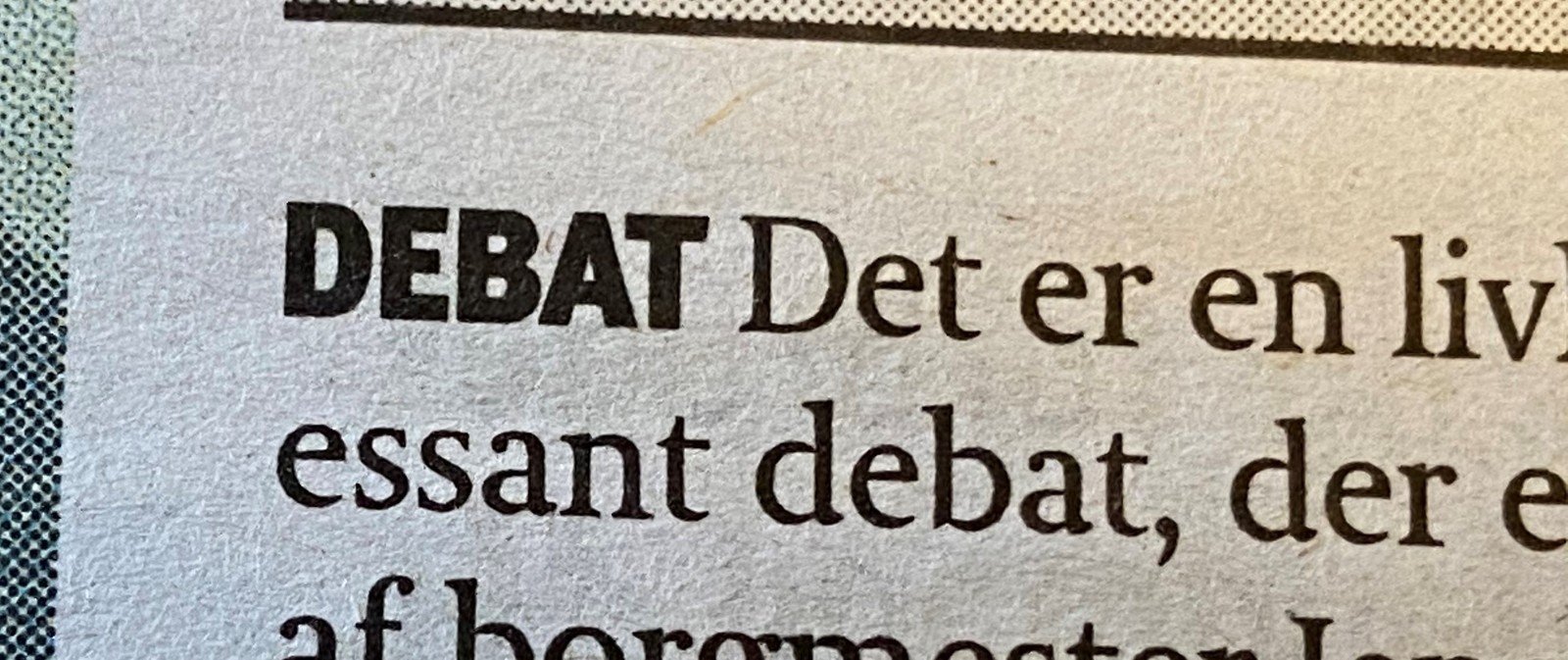 Fremover kan man kun sende læserbreve til os via vores redaktionsmail