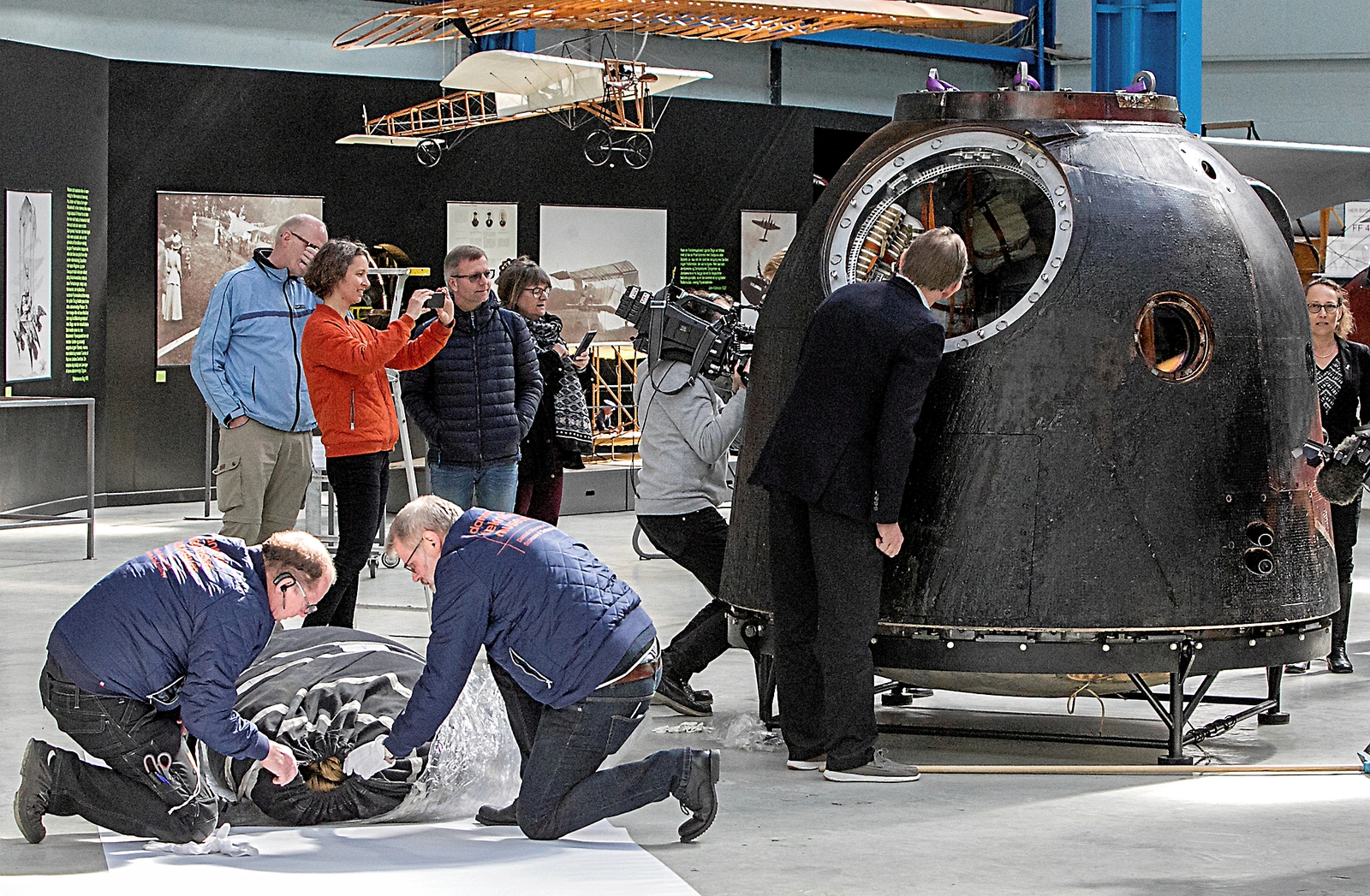 Soyuz-rumkapslen TMA-18M, som var den rumkapsel, der sendte Danmarks første astronaut, Andreas Mogensen, ud i rummet den 2. september 2015. - Allan Nørregaard Soyuz-rumkapslen TMA-18M, som var den rumkapsel, der sendte Danmarks første astronaut, Andreas Mogensen, ud i rummet den 2. september 2015.