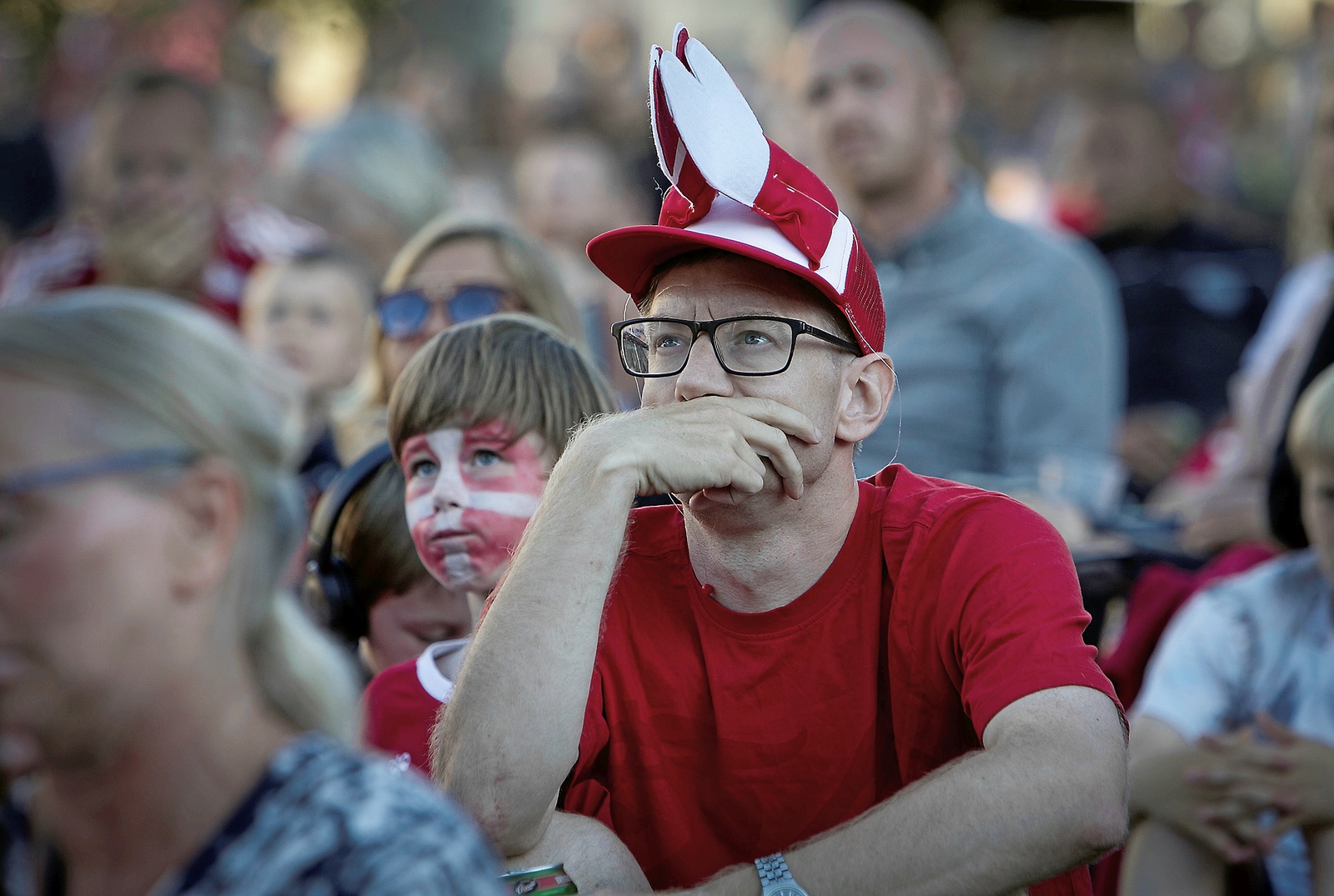 Lokale landsholdsfans må formentlig se langt efter den fælles fodboldfest i Roskilde til sommerens EM. Foto: Thomas Olsen Lokale landsholdsfans må formentlig se langt efter den fælles fodboldfest i Roskilde til sommerens EM. Foto: Thomas Olsen