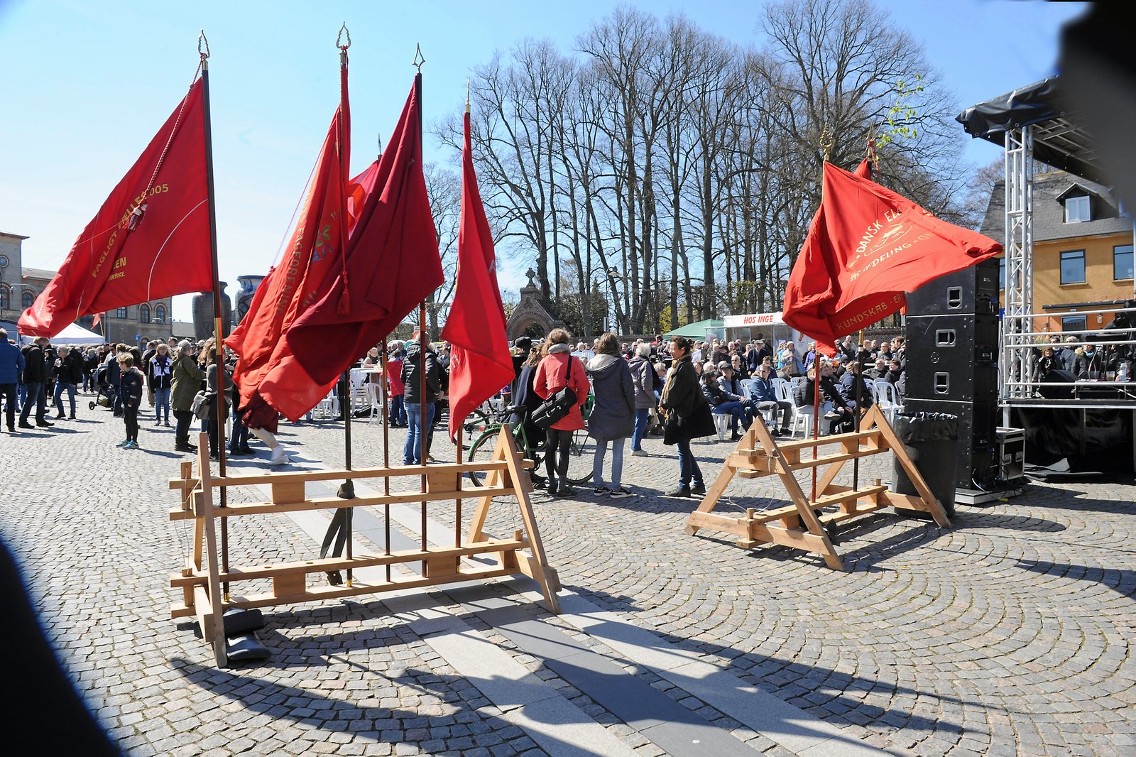 Roskildes Røde Plads1. maj-traditionerne blev holdt i hævd på ...