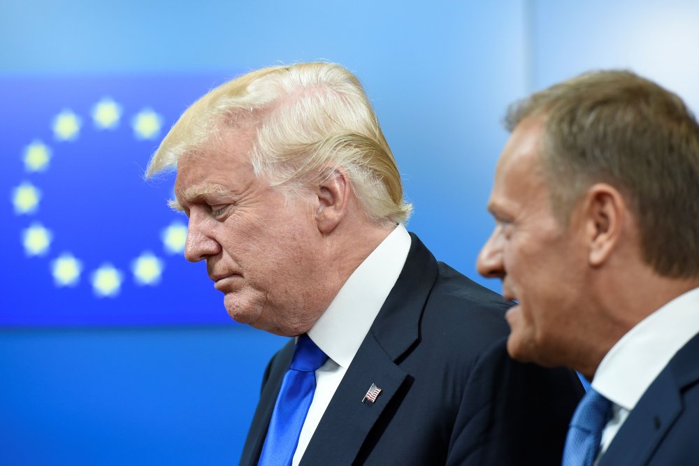 Min fornemmelse er, at vi var enige på mange områder, siger EU-præsident efter topmøde med Donald Trump.