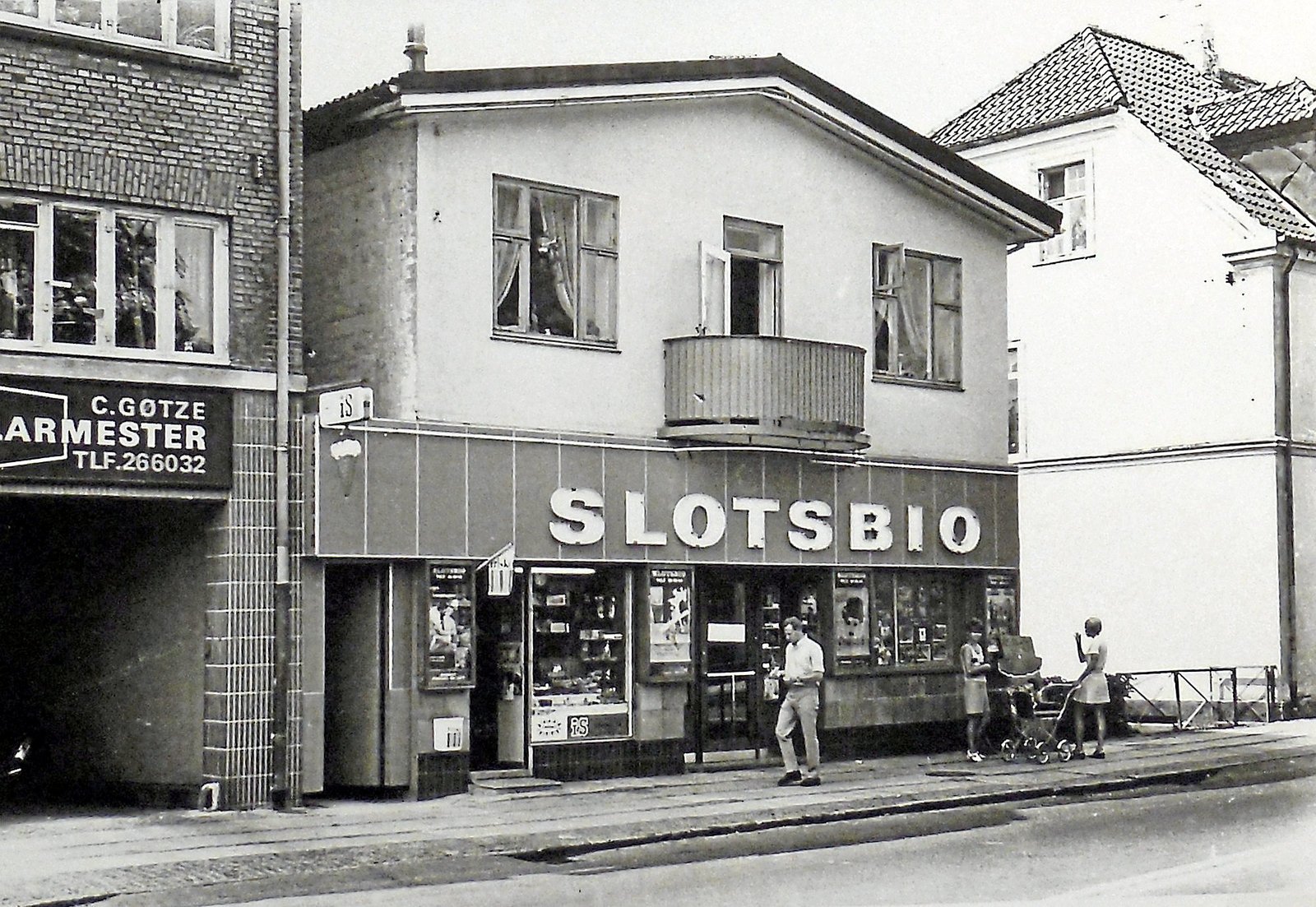 Slotsbio har nu eksisteret i 100 år. Dette foto er fra 1970.