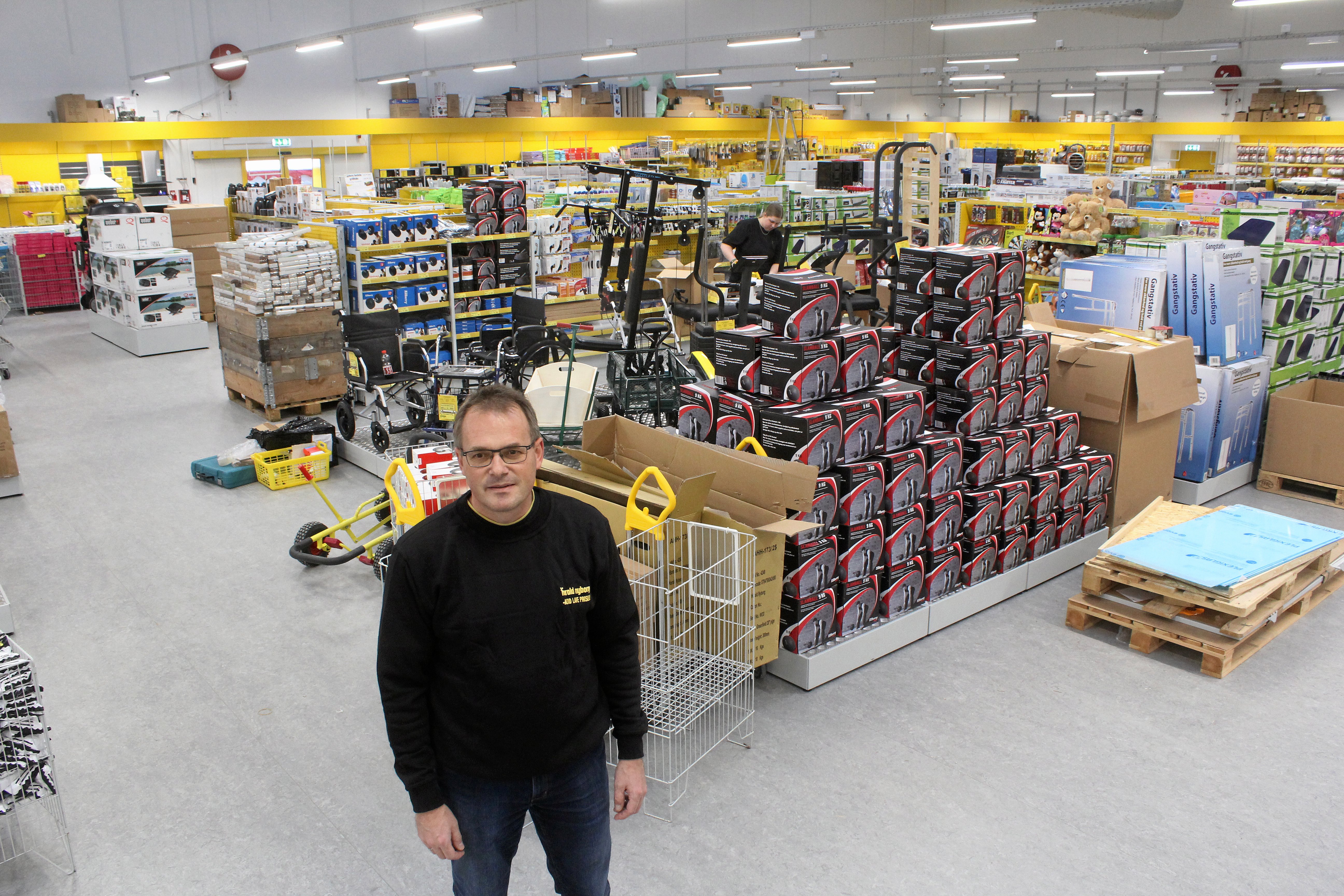 Der er lagt op til trængsel og en  god solid kø foran butiksdørene, når Harald Nyborg   på torsdag d. 19. november kl. 8.00 slår  dørene op for en splinterny butik på Japanvej 15 i Slagelse. Med et væld af supergode tilbud, og helt nyt koncept