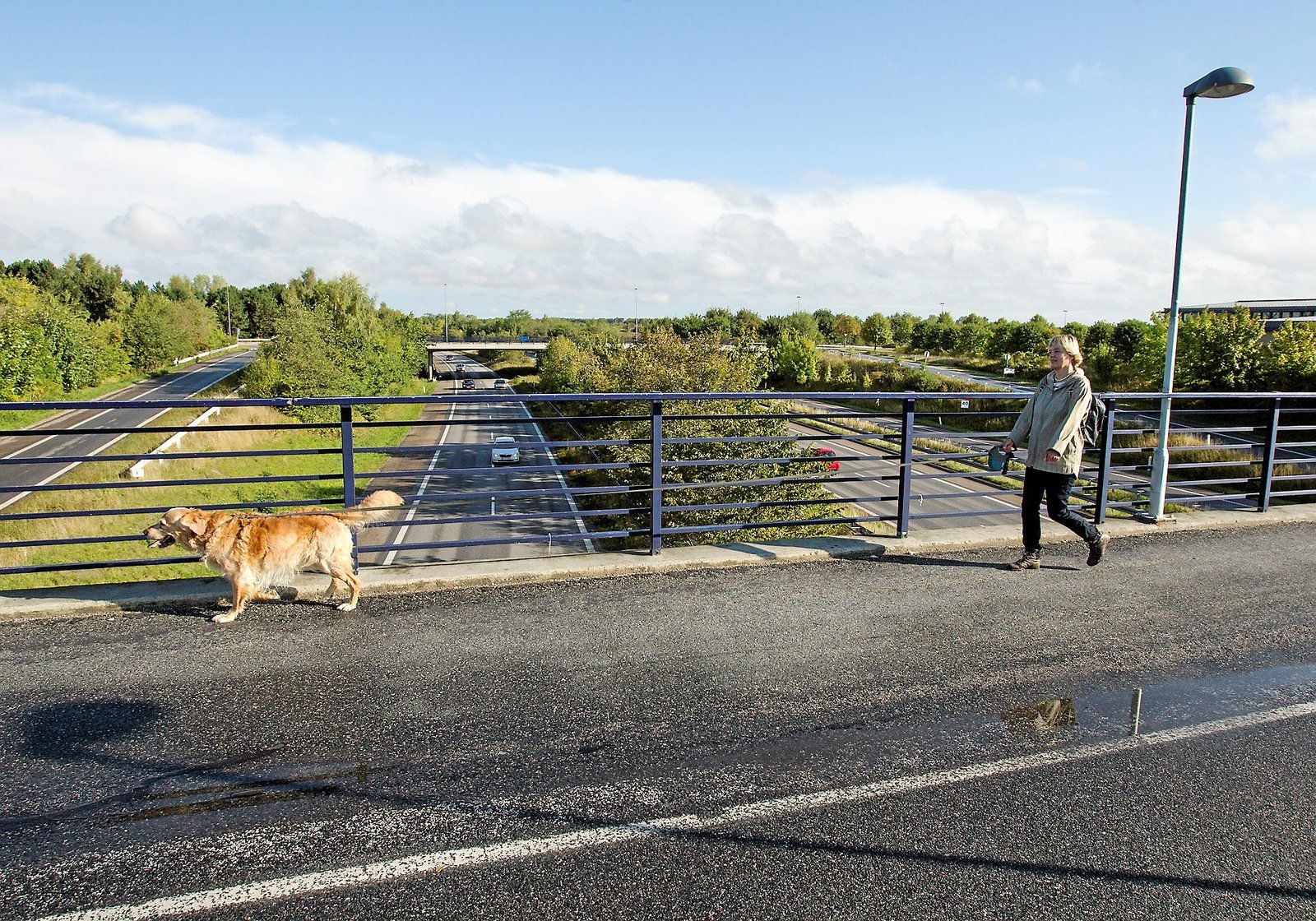Den larmer alt for meget. Skal der flere biler på motorvejen gennem Farum, så skal den overdækkes, mener byrådet.