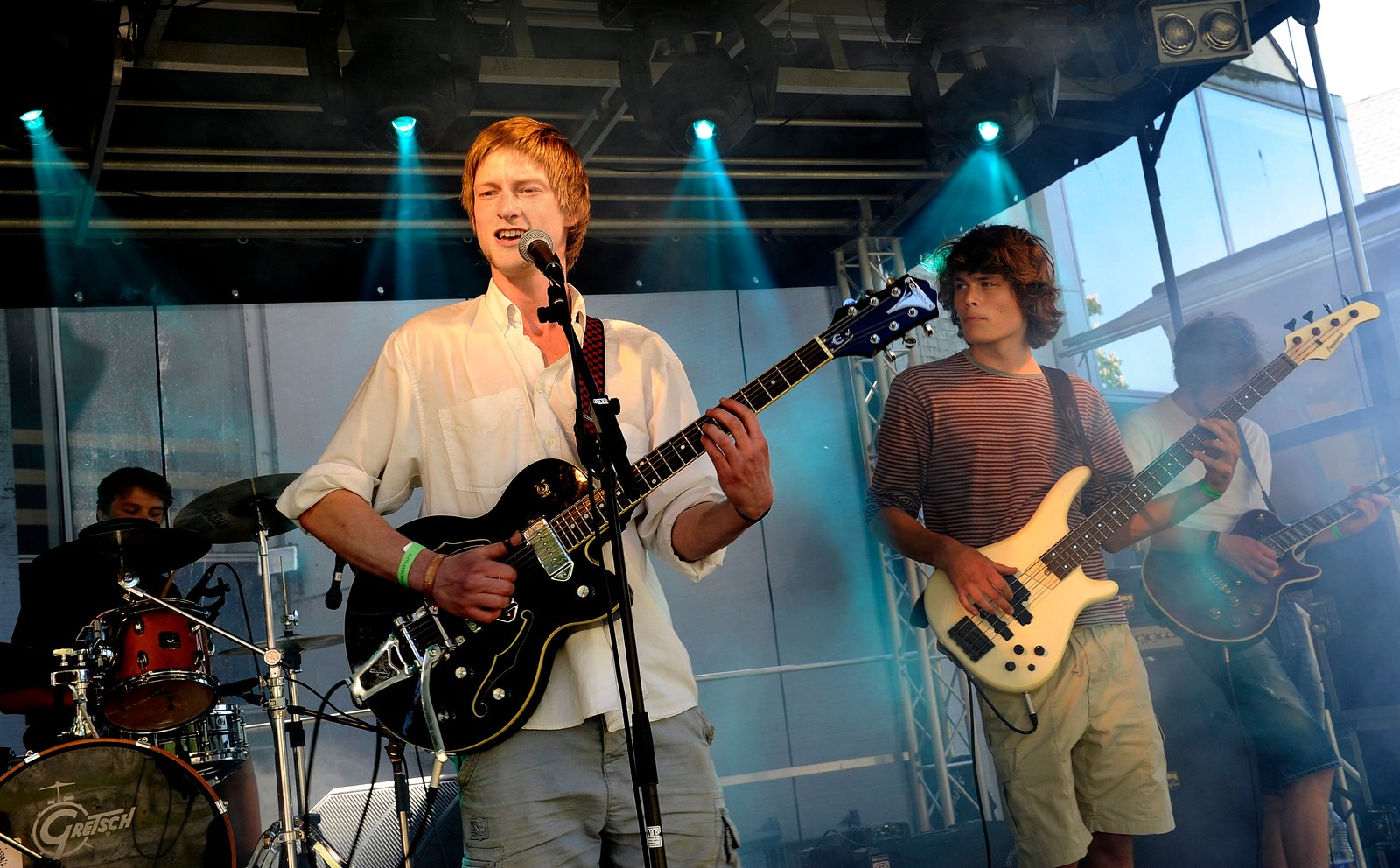 Der var masser af gode grunde til at holde fest i Klosterparken i Kalundborg fredag.
