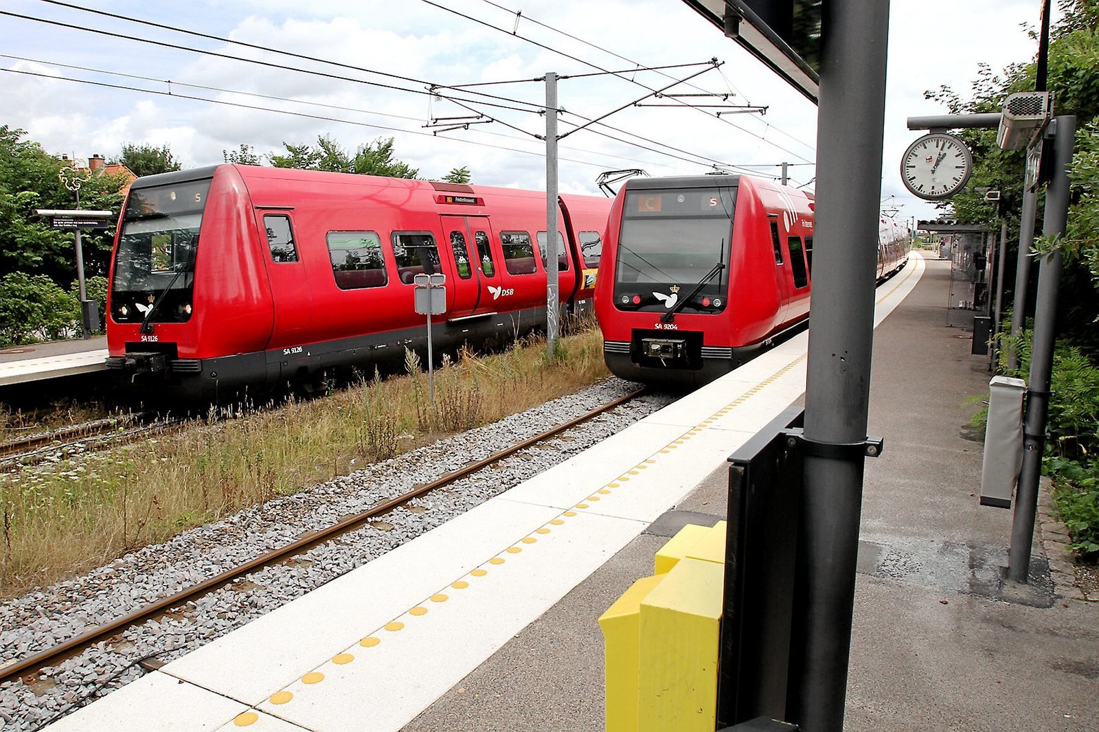 Politi måtte rykke ud for at standse et tog. (Arkivfoto)