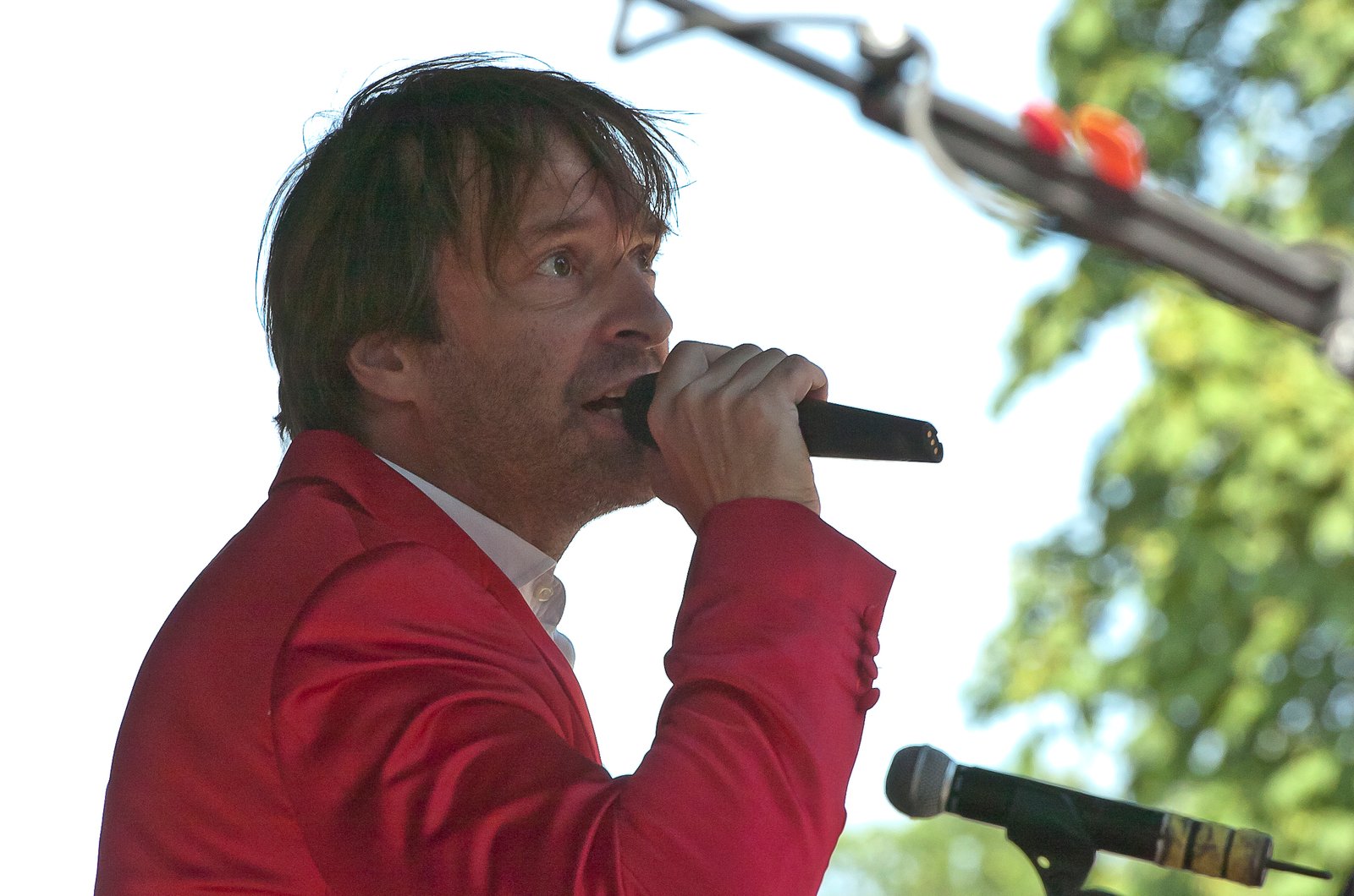 Første sommerkoncert i Klosterparkenl. Koncerten er med Martin Brygmann og Mek Pek og Habbasutterne Foto: Per Christensen.