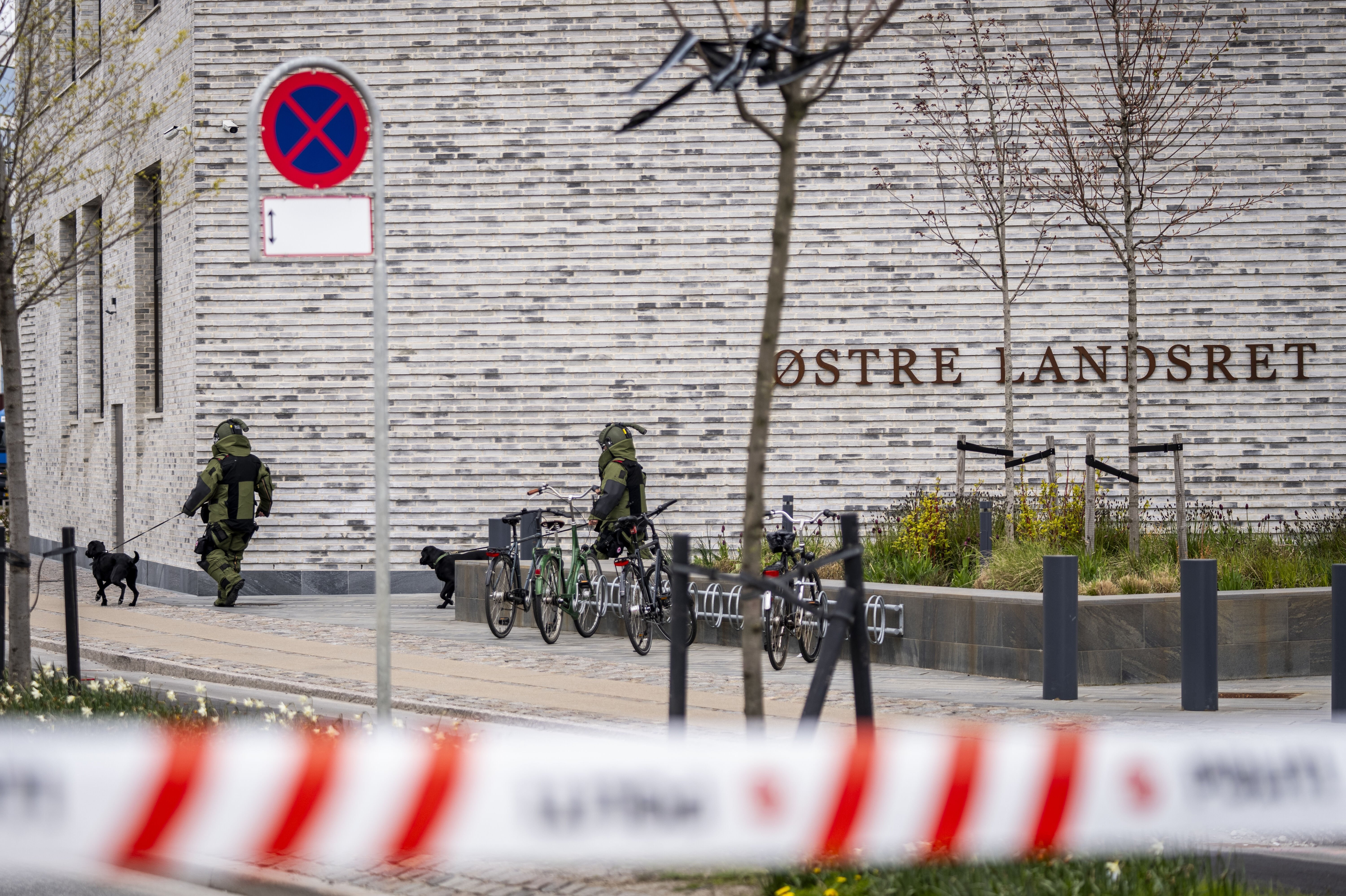 26. april blev Østre Landsret også evakueret. Billedet stammer fra den episode.