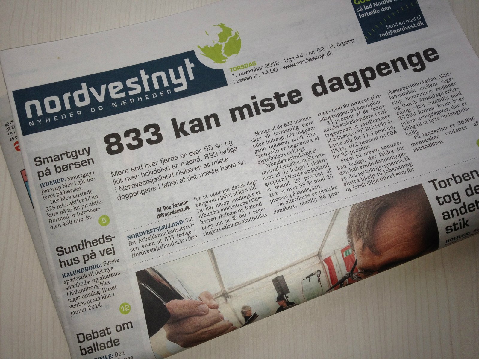 En arbejdsnedlæggelse blandt journalisterne betyder, at dagbladet Nordvestnyt beklageligvis ikke udkommer i dag.
