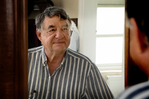 Privat bor Svend Aage Madsen i landsbyen Ørslev mellem Ringsted og Sorø. - Jens Wollesen Privat bor Svend Aage Madsen i landsbyen Ørslev mellem Ringsted og Sorø.