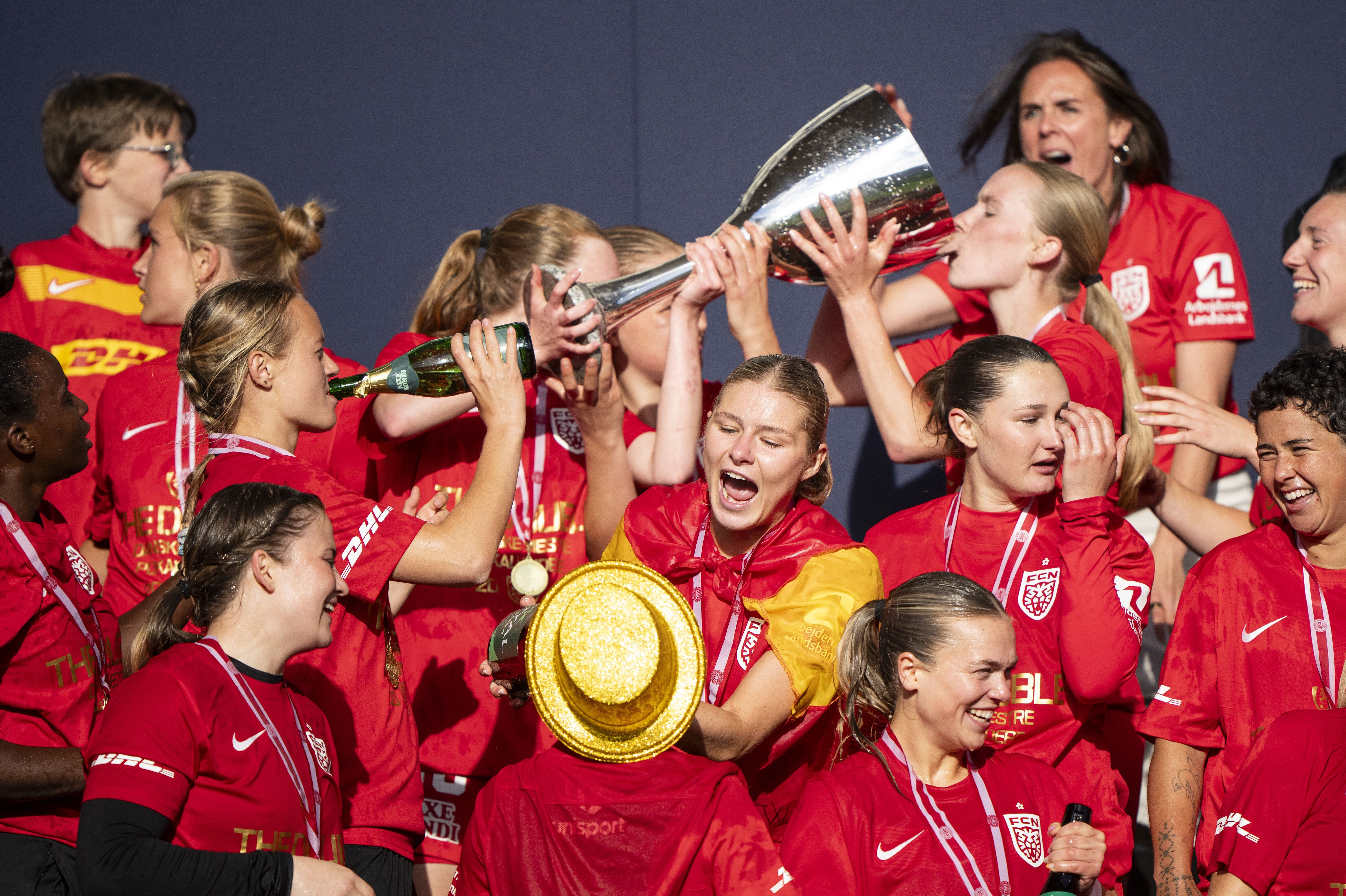 FC Nordsjællands spillere måtte ikke feste, efter at mesterskabet blev sikret i weekenden. Det kan de nu.