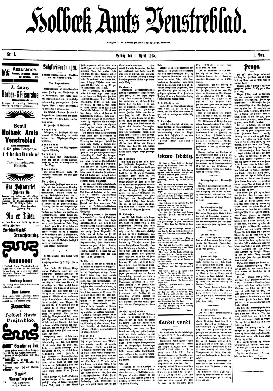 Holbæk Amts Venstreblad har eksisteret i 106 år og været uundværlig for alle, der ville følge med i udviklingen i Nordvestsjælland. I dag udkommer avisen for sidste gang.