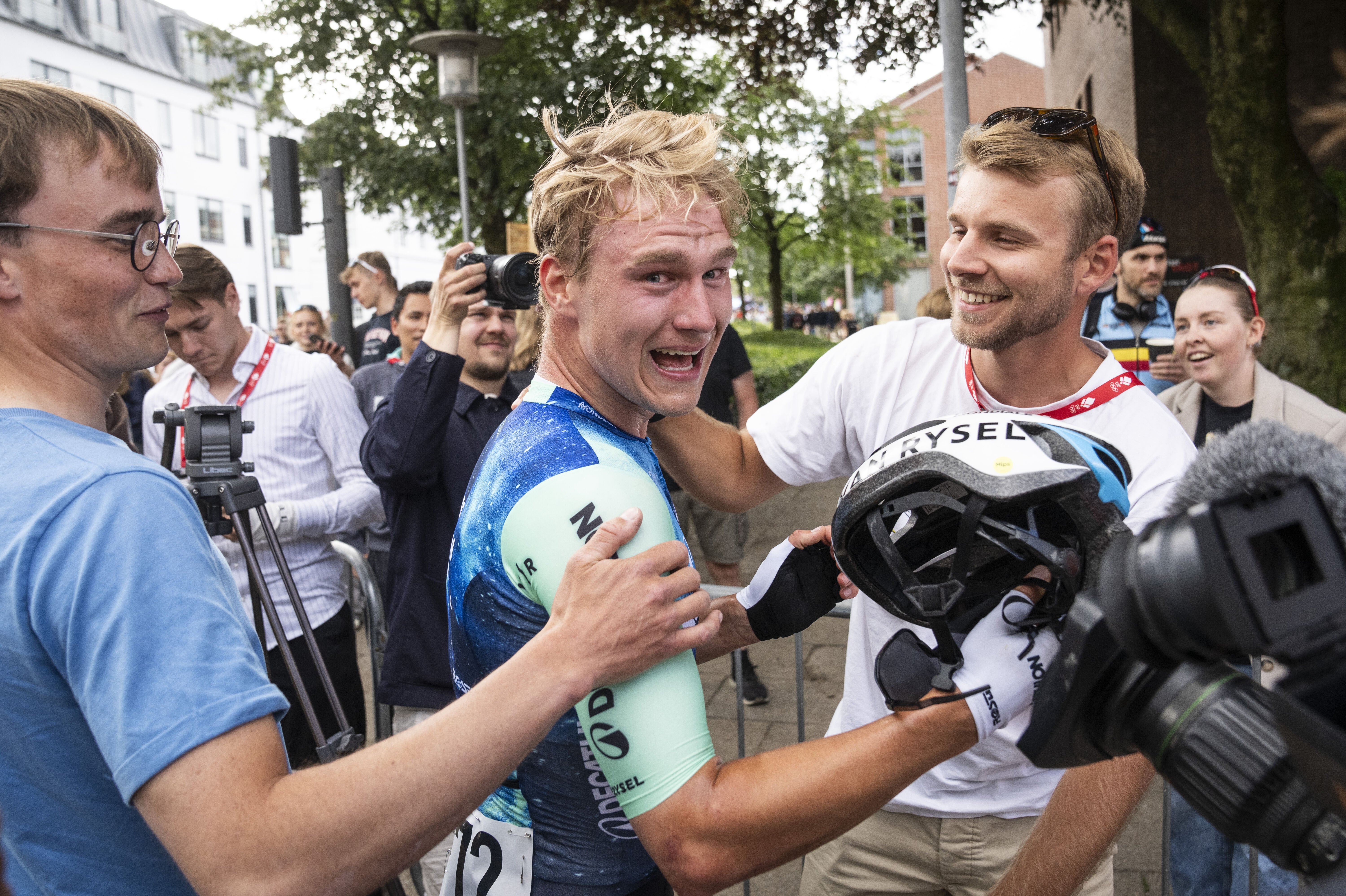 Rasmus Søjberg Pedersen kunne nærmest ikke tro det, da han efter målstregen fik at vide, at han havde vundet DM.