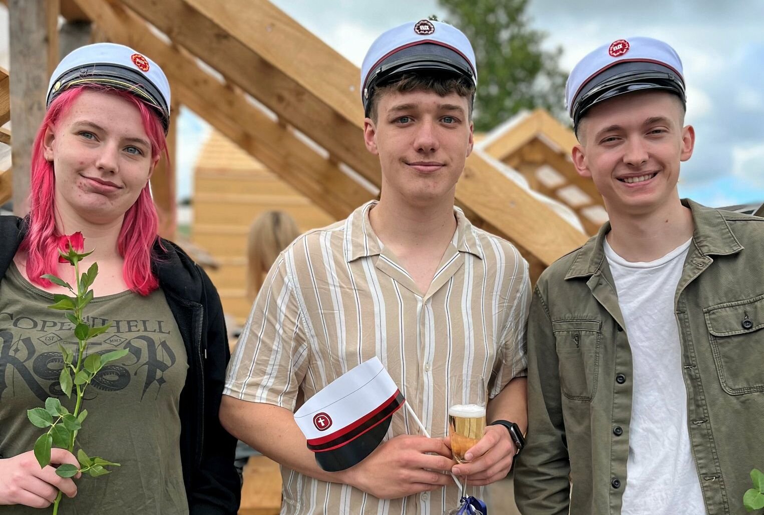 Anne Marie Pedersen, Kristian Myndal Frederiksen og Malte Madsen Er alle tre blevet færdige som EUX-elektrikere