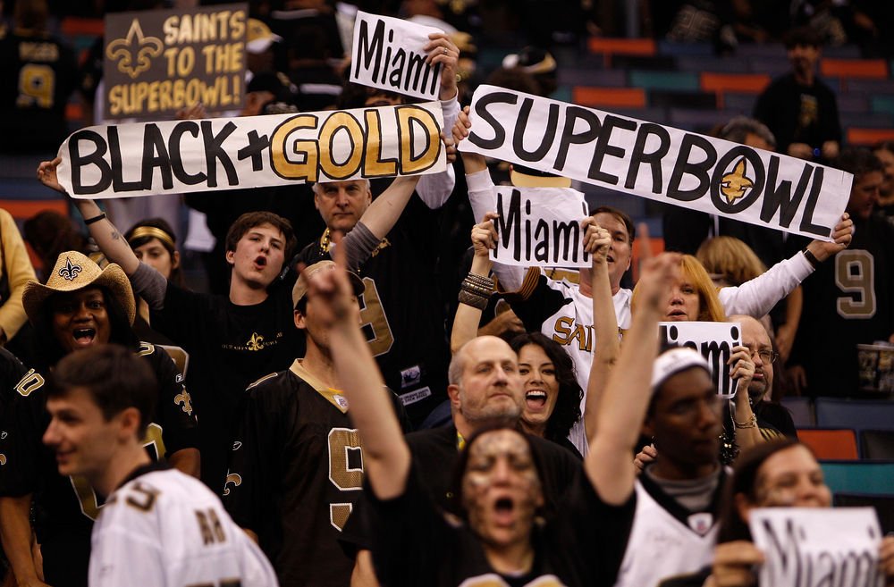 Saints-træner mindes de tider, da New Orleans var oversvømmet efter orkanen Katrina, efter hans hold har spillet sig i den første Super Bowl nogensinde.