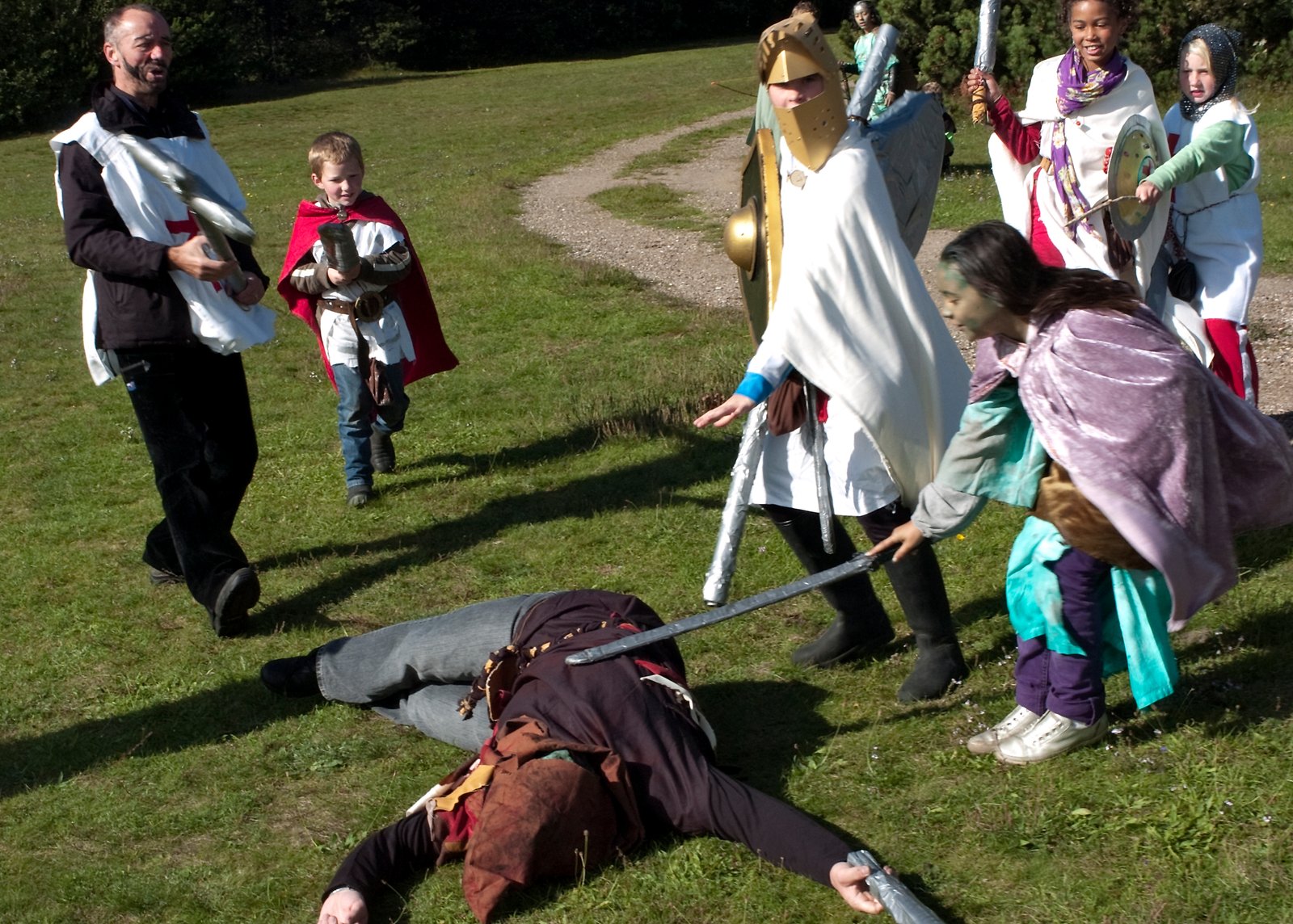 Orker, elverfolk og samuraier indvaderede i denne uge lejrskolen ved Høve Strand.