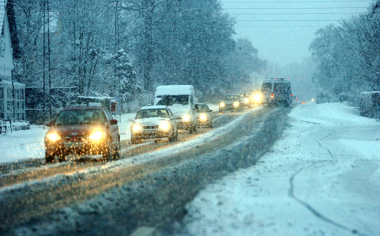Der er snevejr på vej mod Sjælland.
