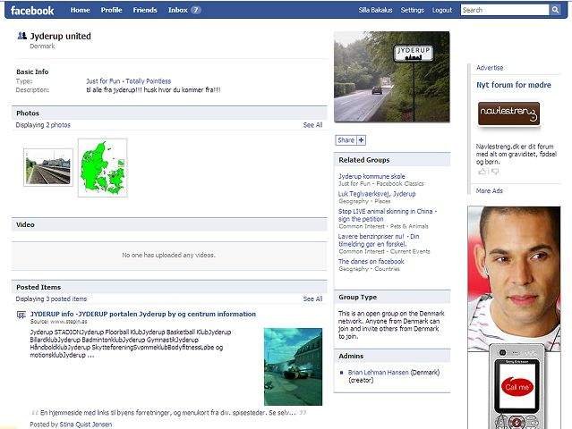Jyderup
 Under navnet Jyderup United er indtil videre 127 personer med tilknytning Jyderup samlet i en gruppe på netværkssiden Facebook.