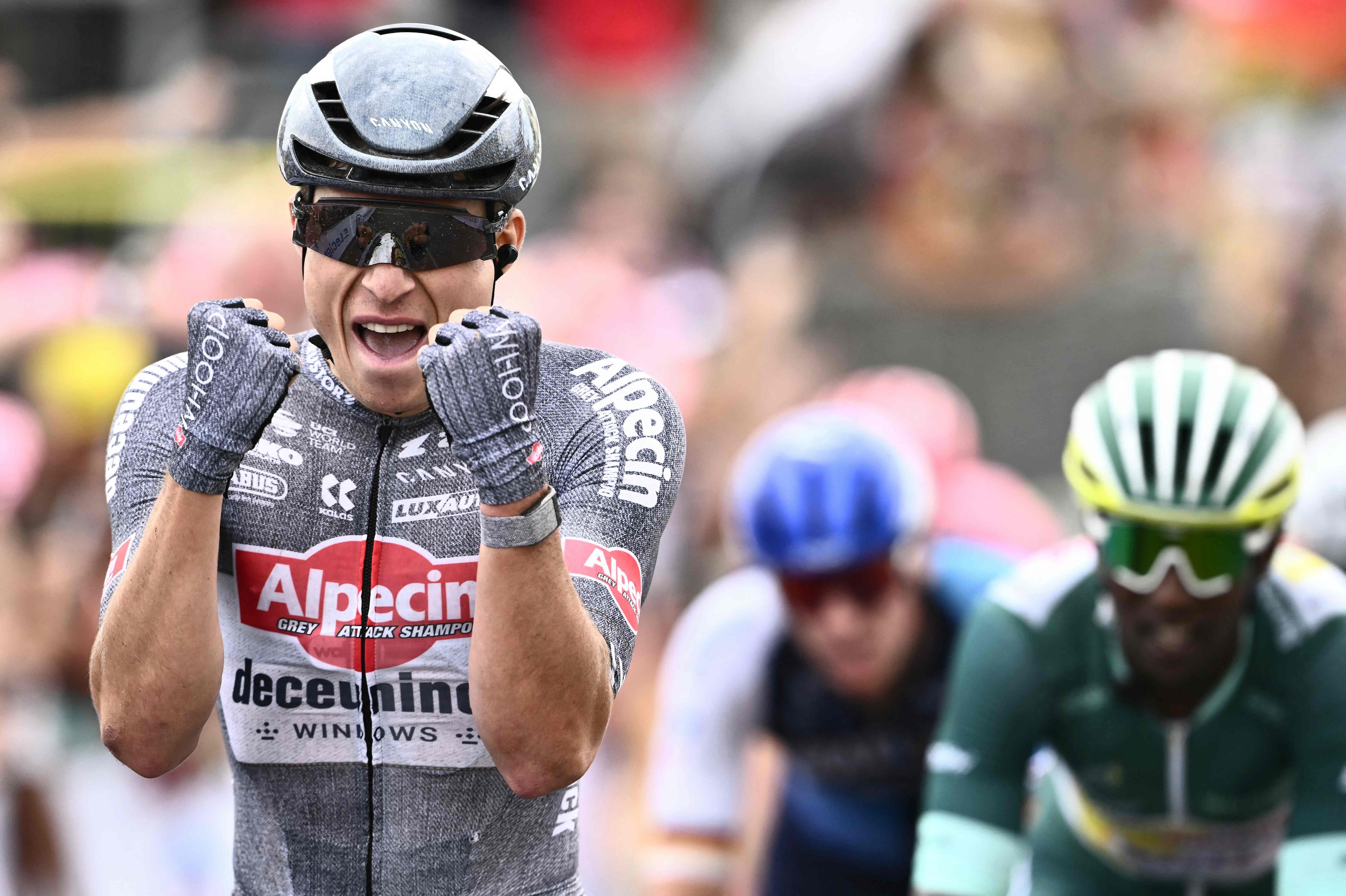 Jasper Philipsen kunne endelig juble i årets Tour de France.