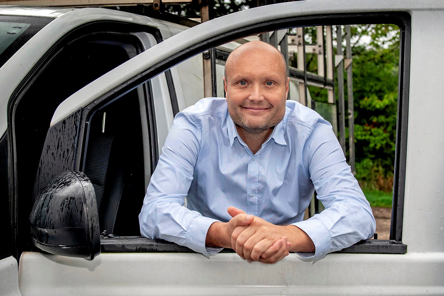 Kenneth Sørensen, Venstres lokale borgmesterkandidat, er også gået til kamp for at bevare byens største private arbejdsplads.