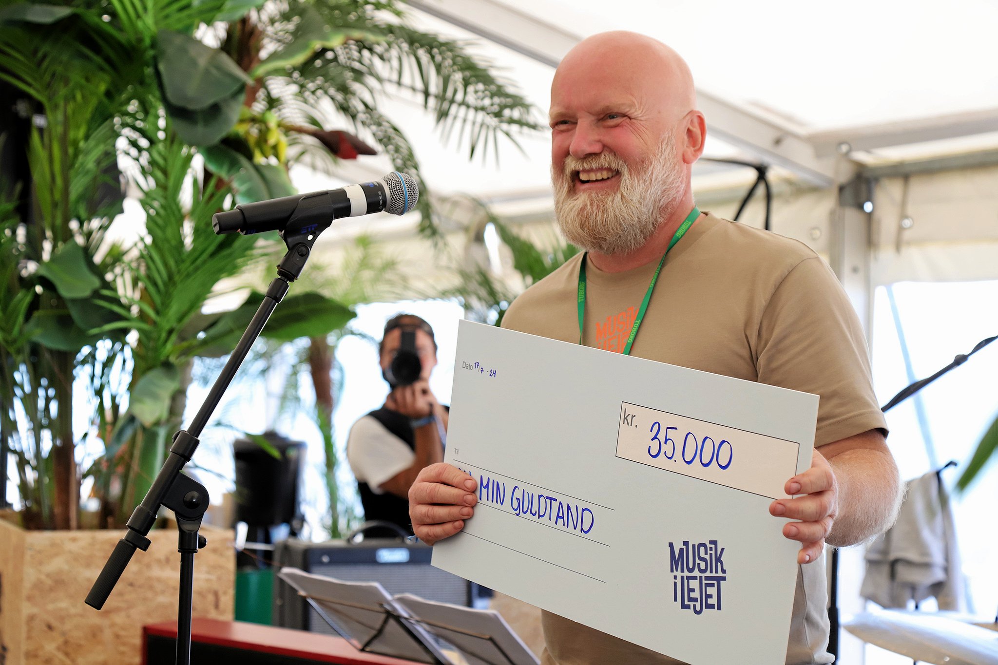Peter Maarbjerg er formand for Musik i Lejet, og han glæder sig over udsigten til mere festival i Vejby.
