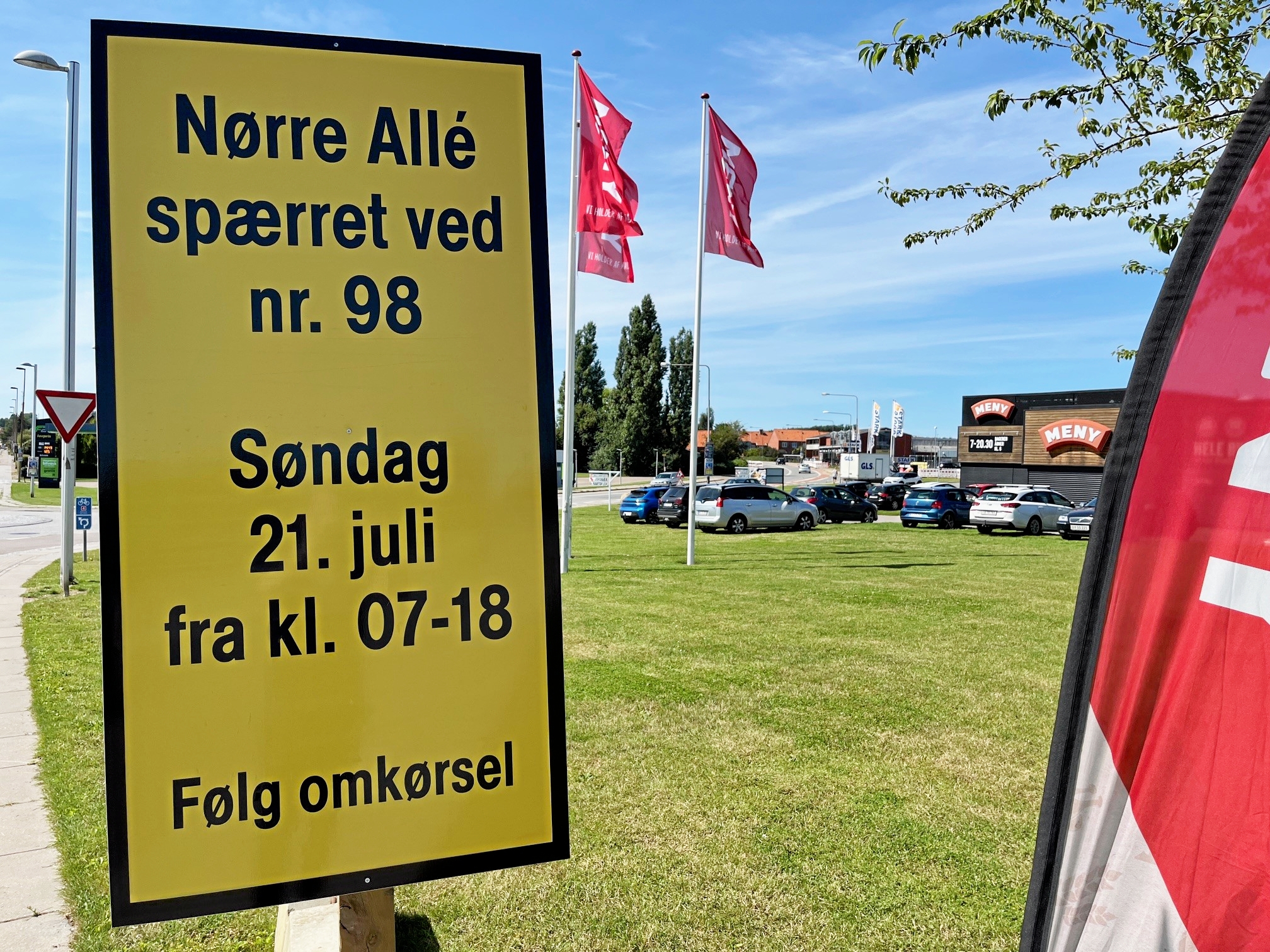 Det er i tidsrummet 7 til 18, at Nørre Allé søndag vil være spærret. - Lasse Petersen Det er i tidsrummet 7 til 18, at Nørre Allé søndag vil være spærret.