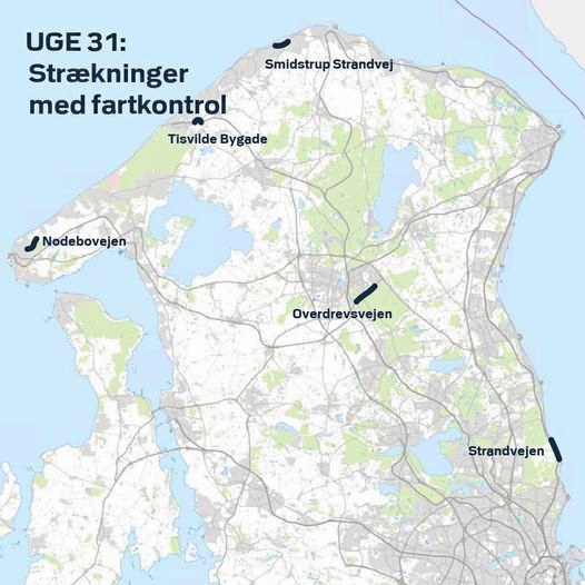 Fartkontrol i Nordsjælland i uge 31. - Nordsjællands Politi Fartkontrol i Nordsjælland i uge 31.