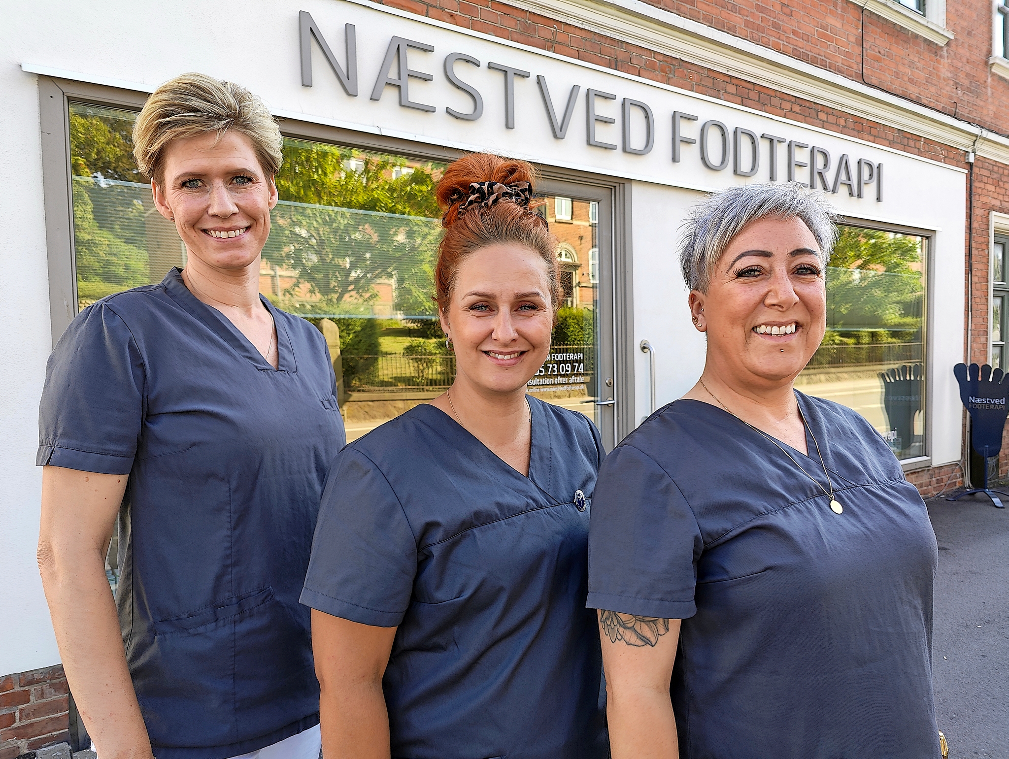 Næstved Fodterapi har de seneste otte år været ejet af Mie Hampen (tv), som her ses sammen med de to nye indlejere Louise Andreasen og Bettina Søholt Andersen (th). - Jan Albers Jensen Næstved Fodterapi har de seneste otte år været ejet af Mie Hampen (tv), som her ses sammen med de to nye indlejere Louise Andreasen og Bettina Søholt Andersen (th).