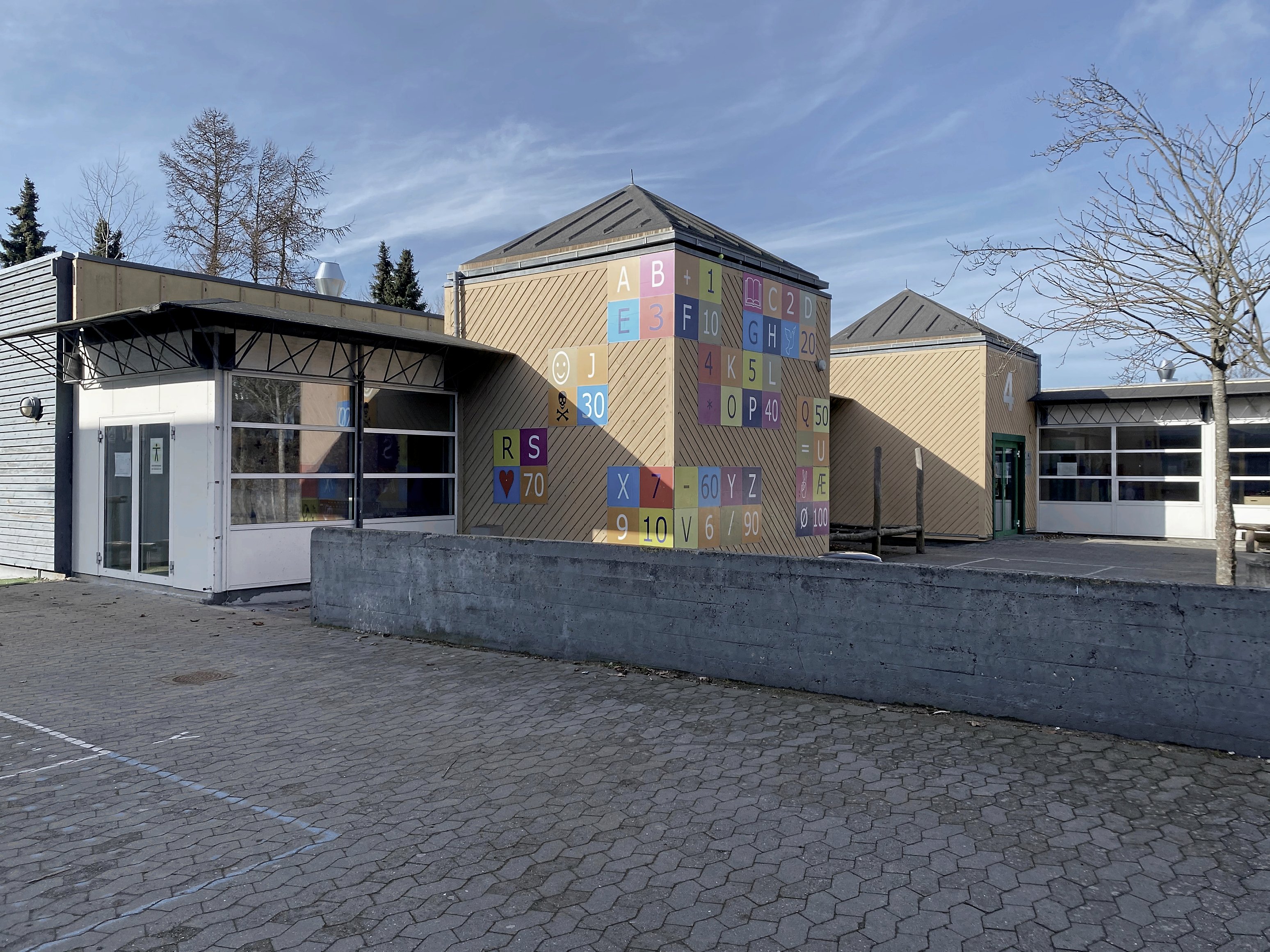 Episoden fandt sted før frokost på denne folkeskole.