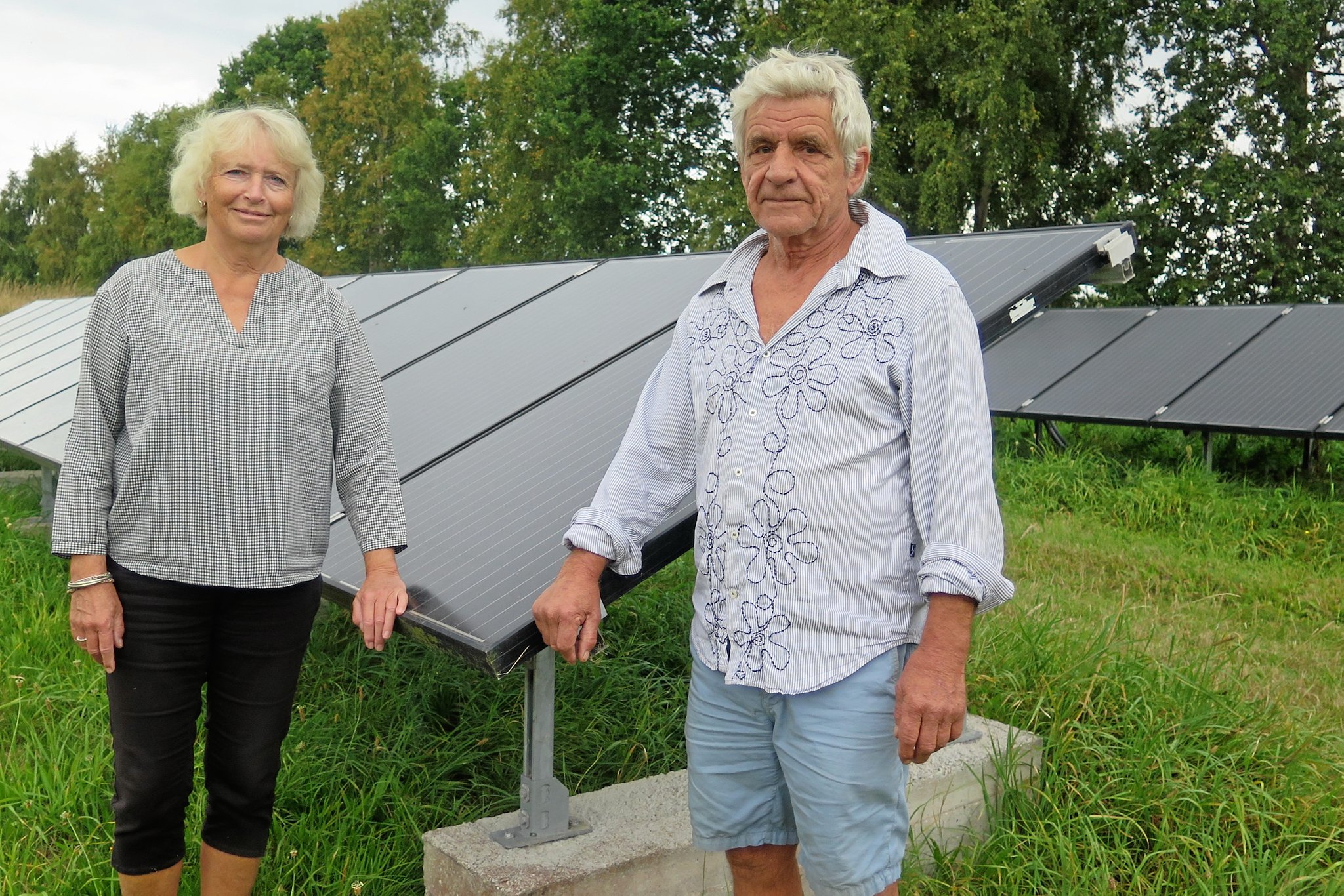Sanne Wittrup og Jørgen Hein fra Jungshoved Lokalforum håber på, at mange vil bakke op om det fælles energifællesskab.