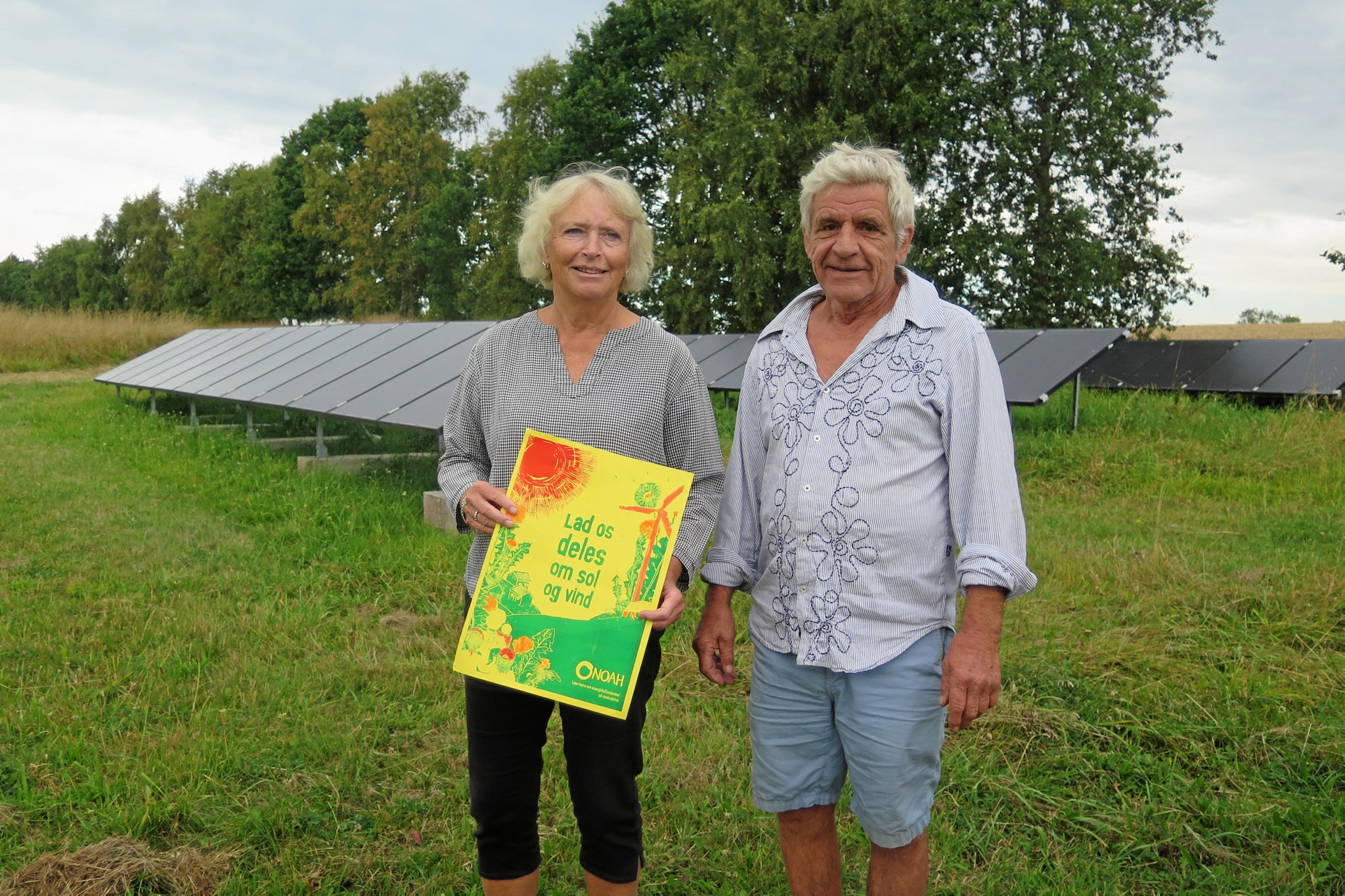 Sanne Wittrup og Jørgen Hein fra lokalforaets klimaudvalg håber på, at mange vil være med i det lokale energifællesskab.