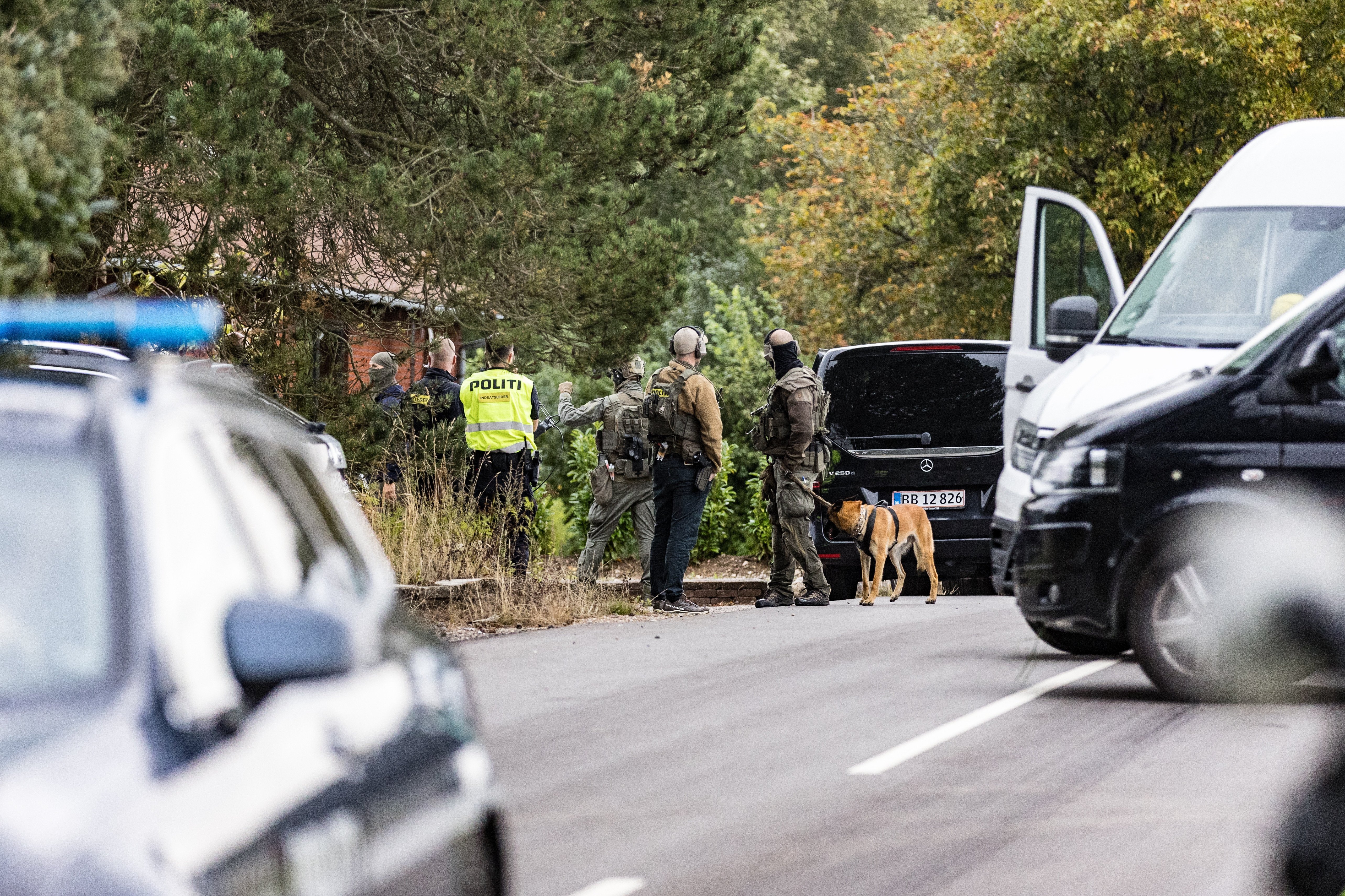 En politiaktion fandt tirsdag eftermiddag sted ved Ugerløse nær Holbæk.