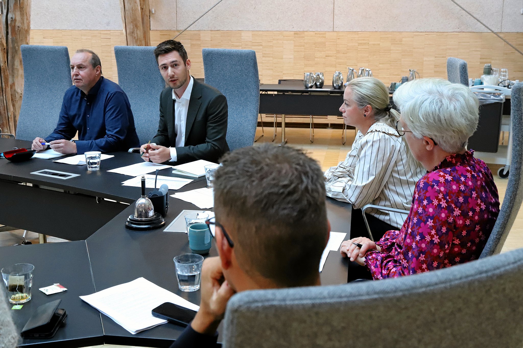 Mandag præsenterede partierne bag årets budgetforlig detaljerne på rådhuset. Dette foto er fra sidste års budgetmøde.