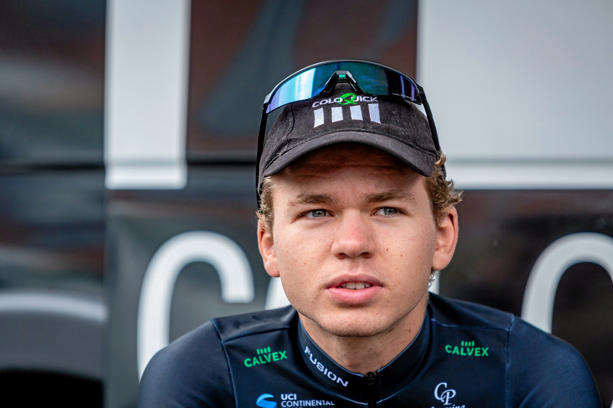Tobias Svarre da han kørte på ColoQuick-holdet.