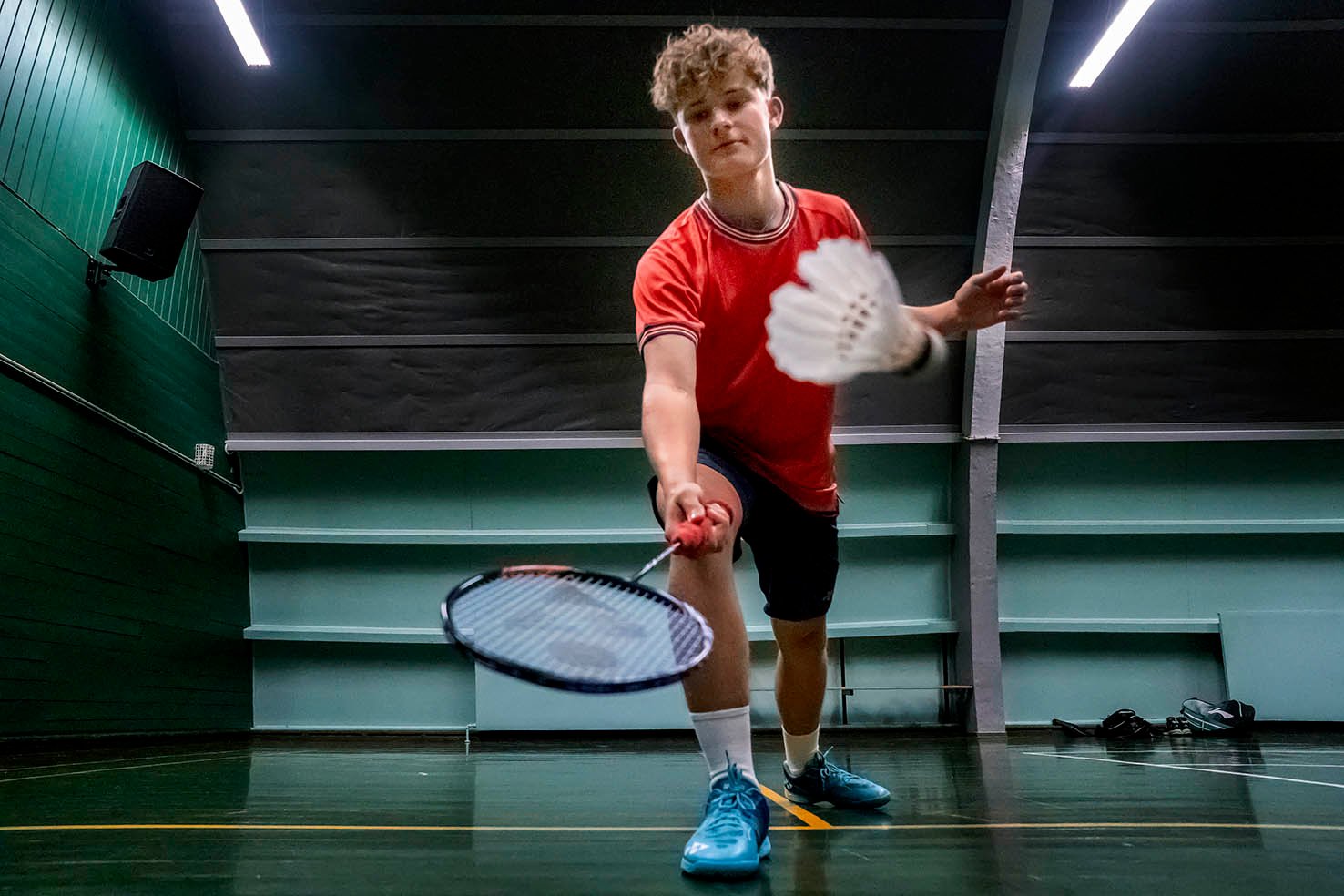 Adam Langkjær er en af de dygtige unge badmintonspiller i Sorø, man måske kan se spille ved klubbens jubilæum.