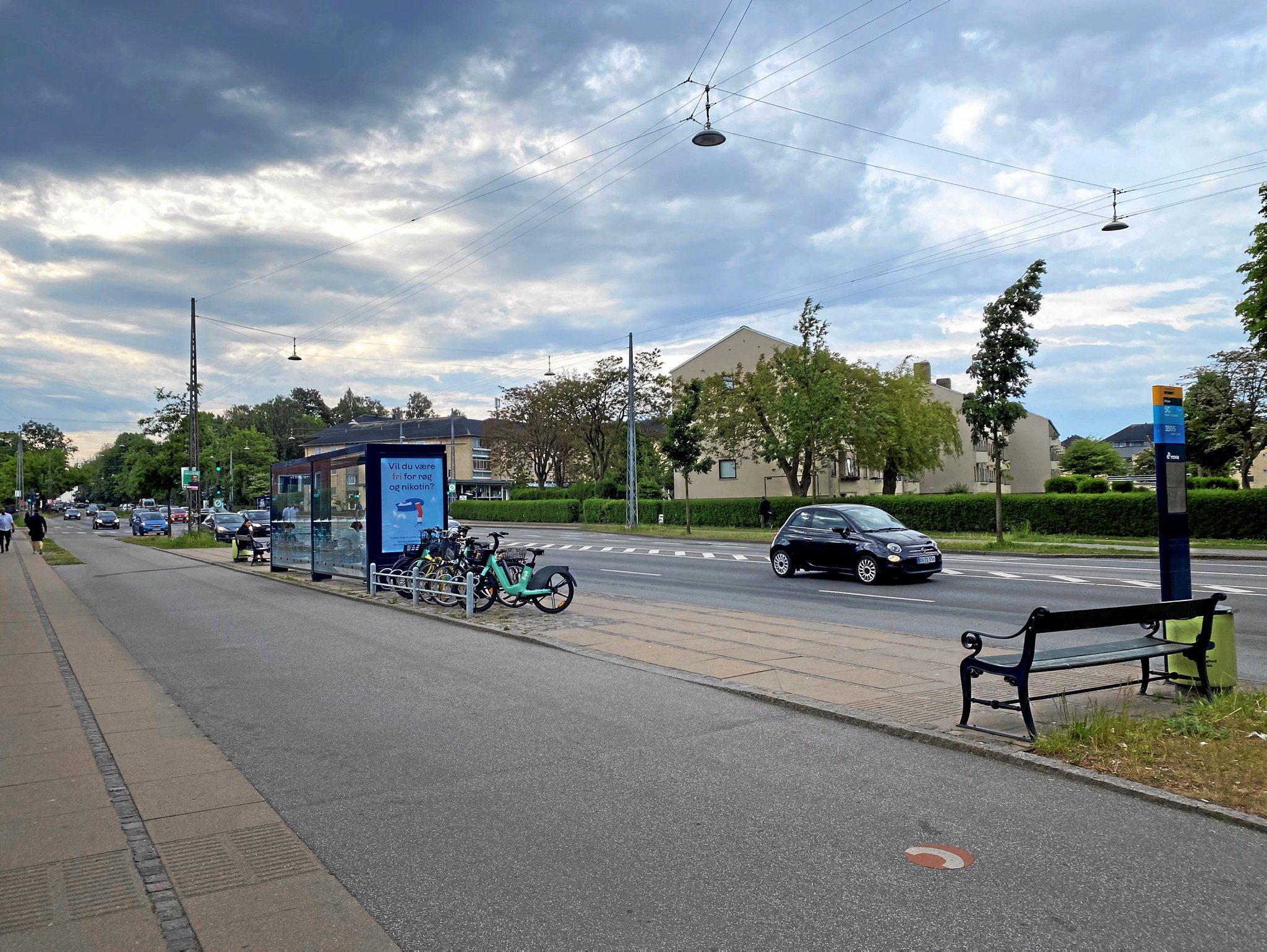 Det var her knivstikket fandt sted.