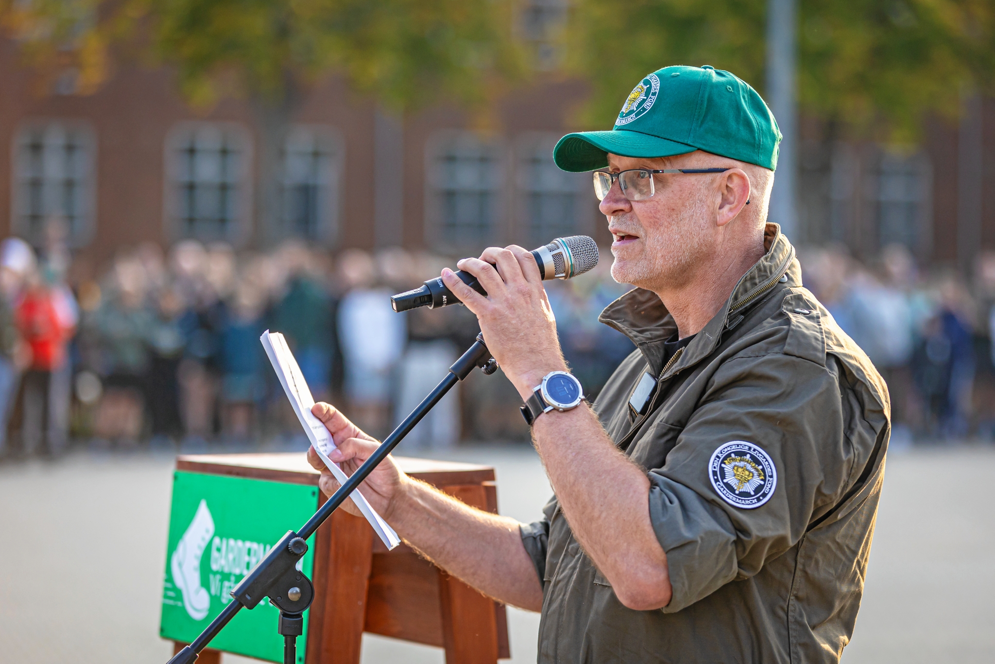 Gardermarch-formand Morten Salomonsen byder velkomme til 2500 deltagere. - PR/Witt Studios Gardermarch-formand Morten Salomonsen byder velkomme til 2500 deltagere.