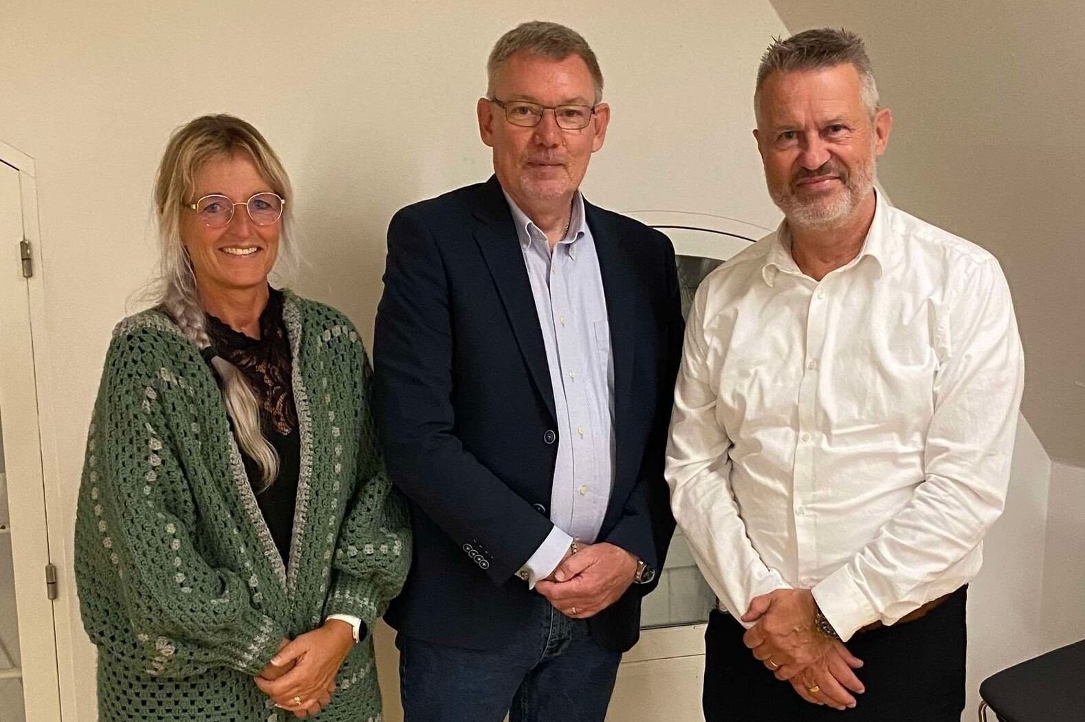 Liberal Alliances to byrådsmedlemmer Charlotte Drue og Michael Tøgersen sammen med den nyvalgte lokalformand Michael Kirkedal