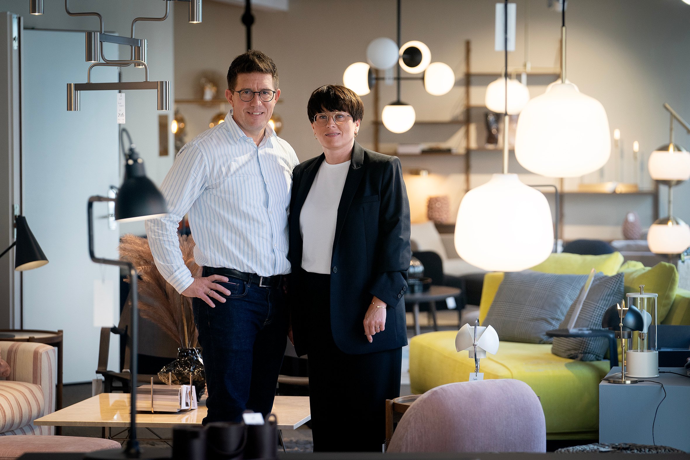 Morten Hansen og Jannie Lundberg Danielsen er de nuværende indehavere af Design Center Roskilde.