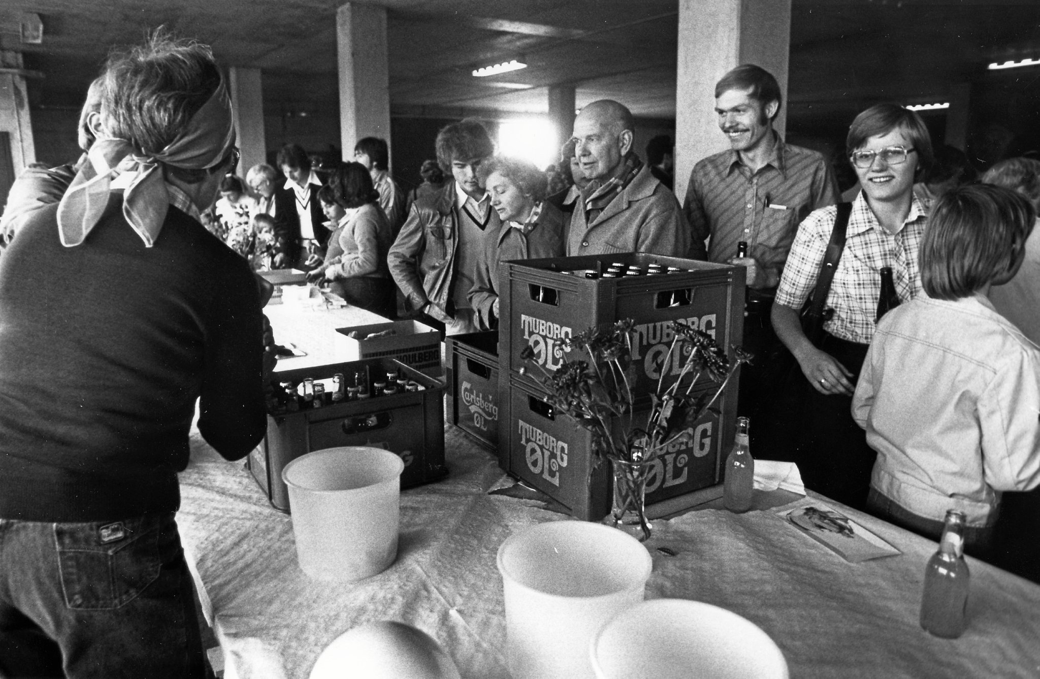 Medarbejderdag på Holmegaard Glasværk i 1979.