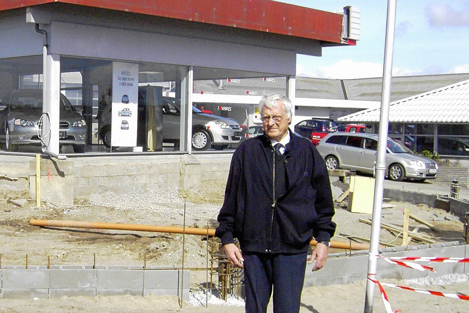 Leif Pedersen fotograferet i 2006, da udstillingen på Næstvedvej blev udvidet med knap 500 kvadratmeter.