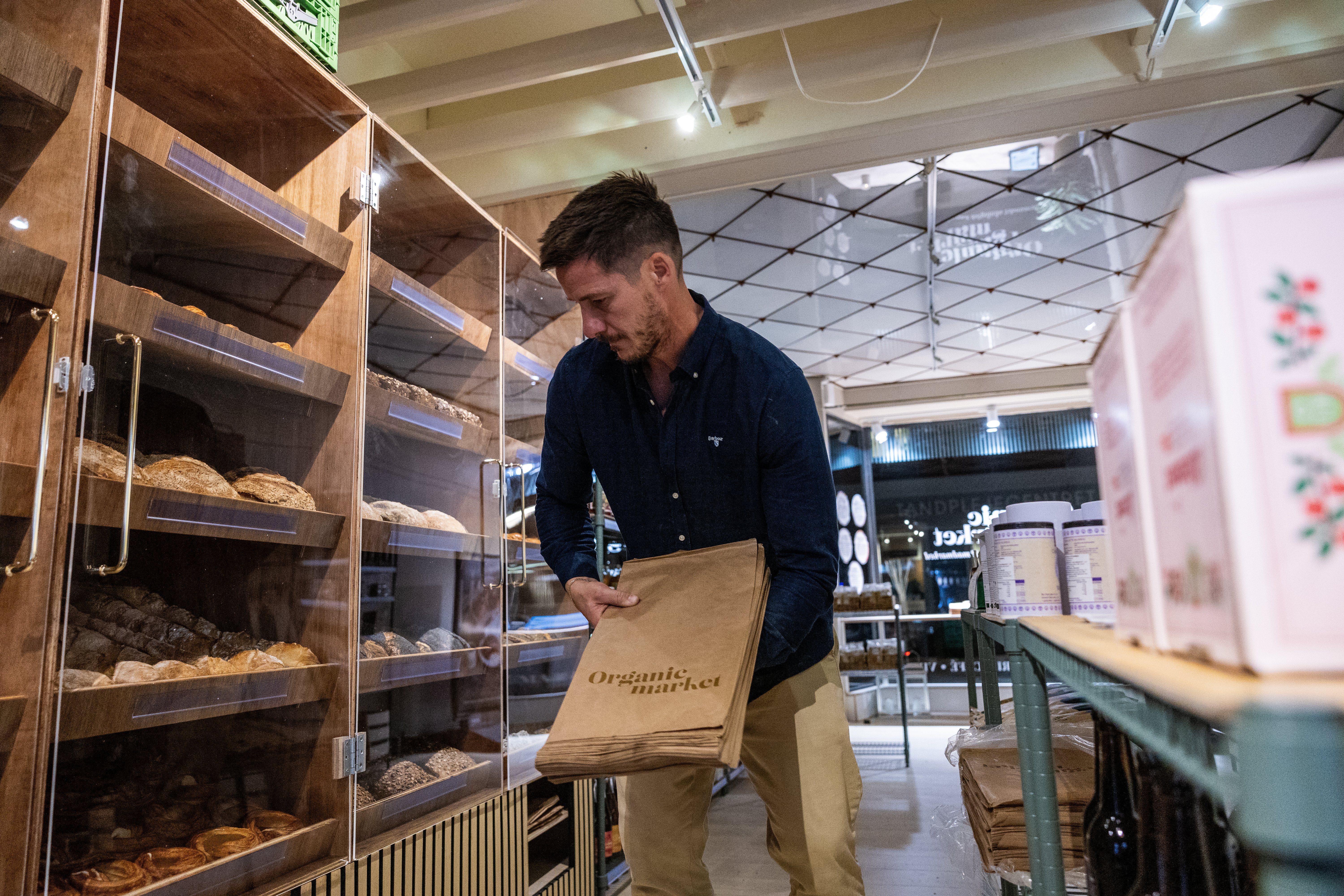Ulrik Hundrup-Knudsen åbnede officielt Organic Market i Sorø tidlig fredag den 25. oktober.