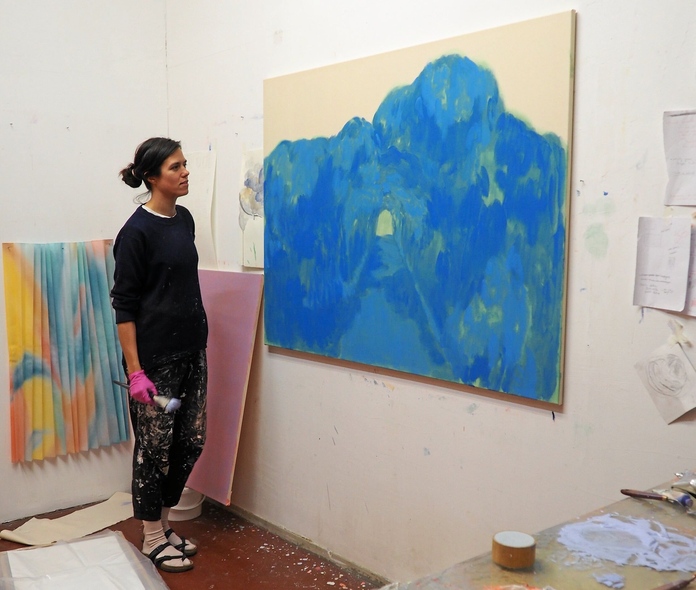 Den kreative proces er i fuld gang.