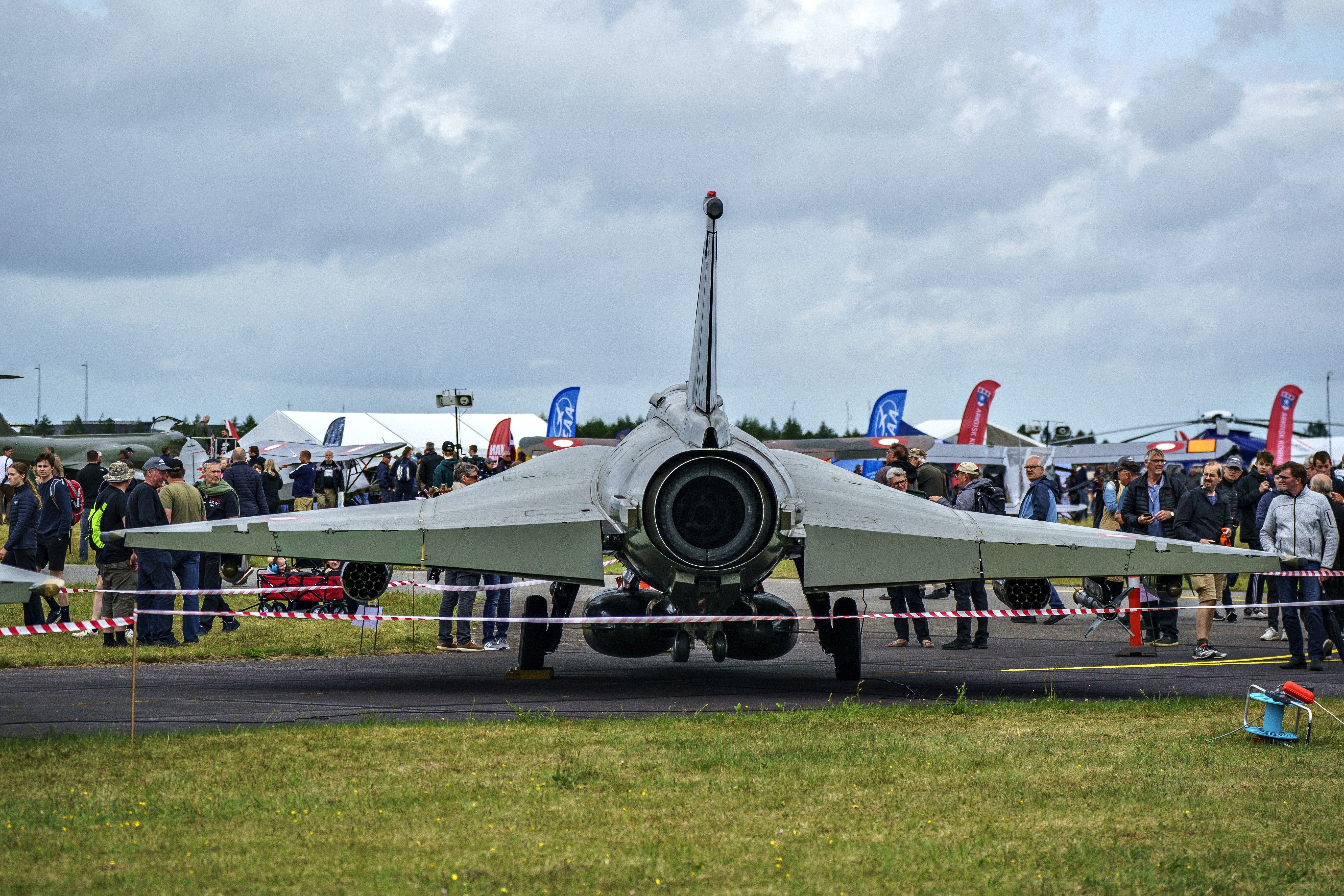Flyvevåbnet har aflyst næste års planlagte Danish Air Show i Aalborg. Flyshowet er tidligere blevet afholdt på Flyvestation Karup. (Arkivfoto).