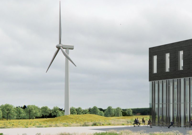 Foss ønsker at producere sin egen strøm ved sin nye fabrik, men planerne om en 100 meter høj vindmølle vækker ikke kun begejstring.