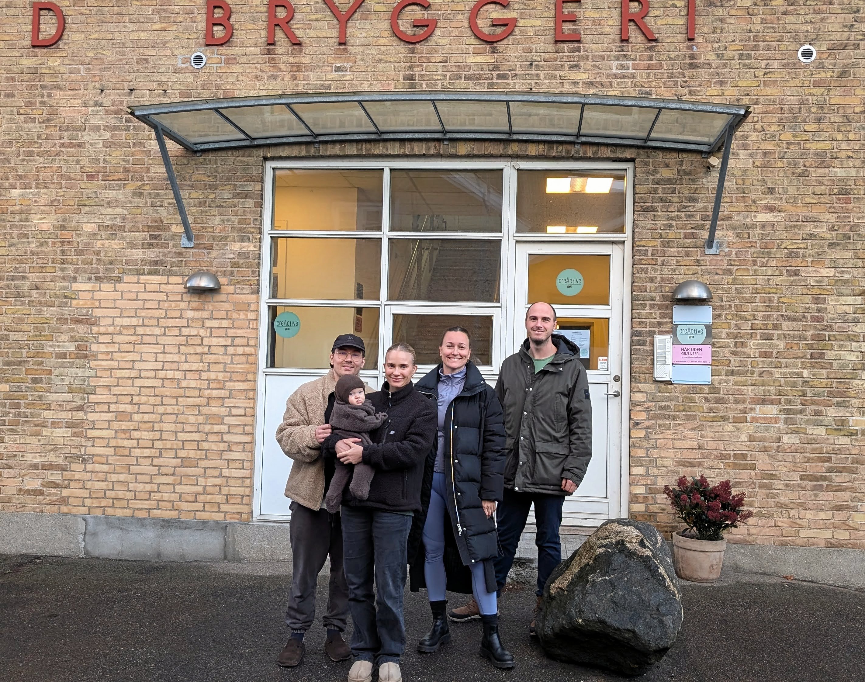 Bryggeriets iværksættere, fra v. Alexander Kirkegård, Sofie Bang, Pernille Urhøj-Kjær og Max Hoffmann-Dose.