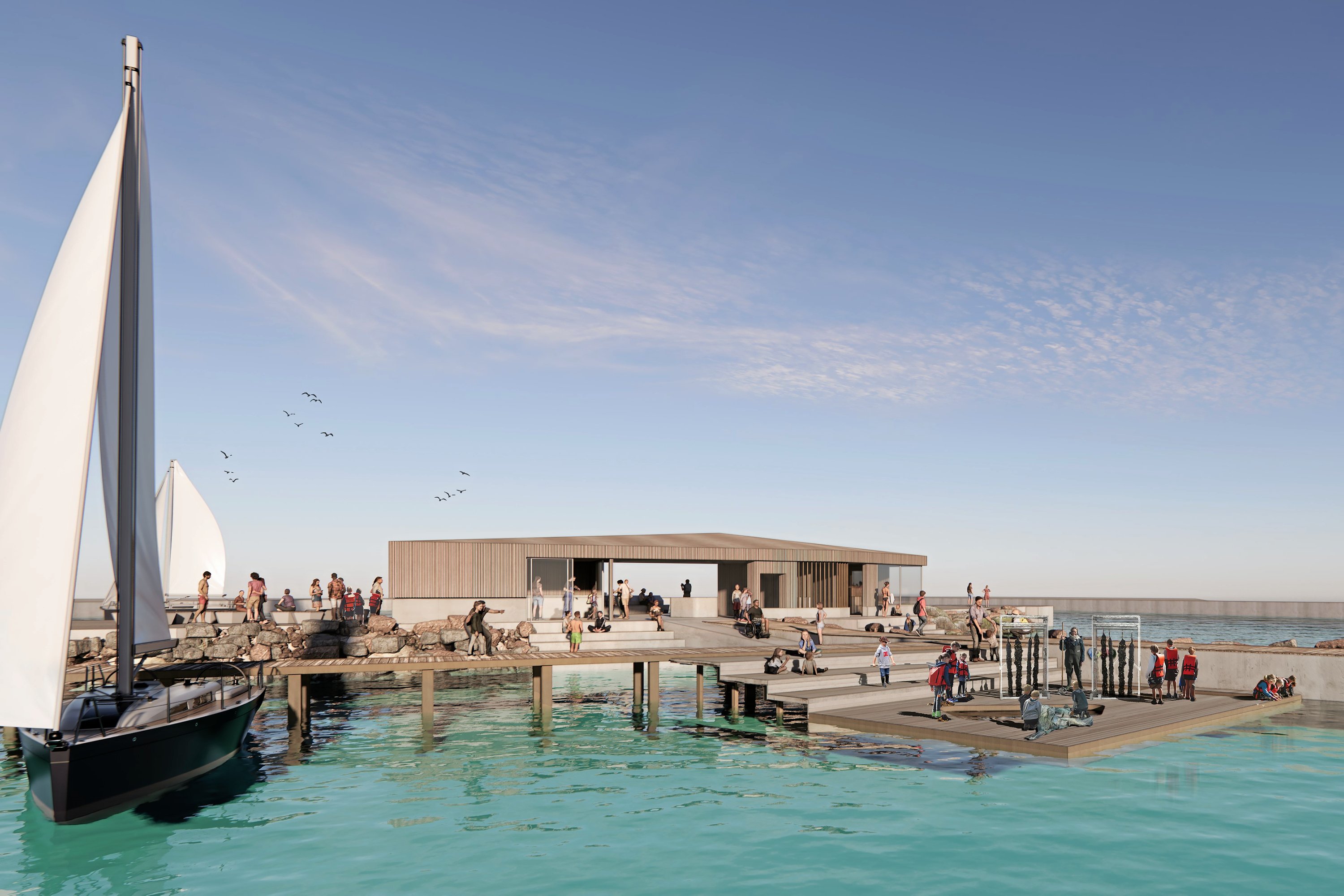 Ambitionerne er store for et nyt center på havn, der er kromjuvelen i en større opgradering af havnemiljøet.