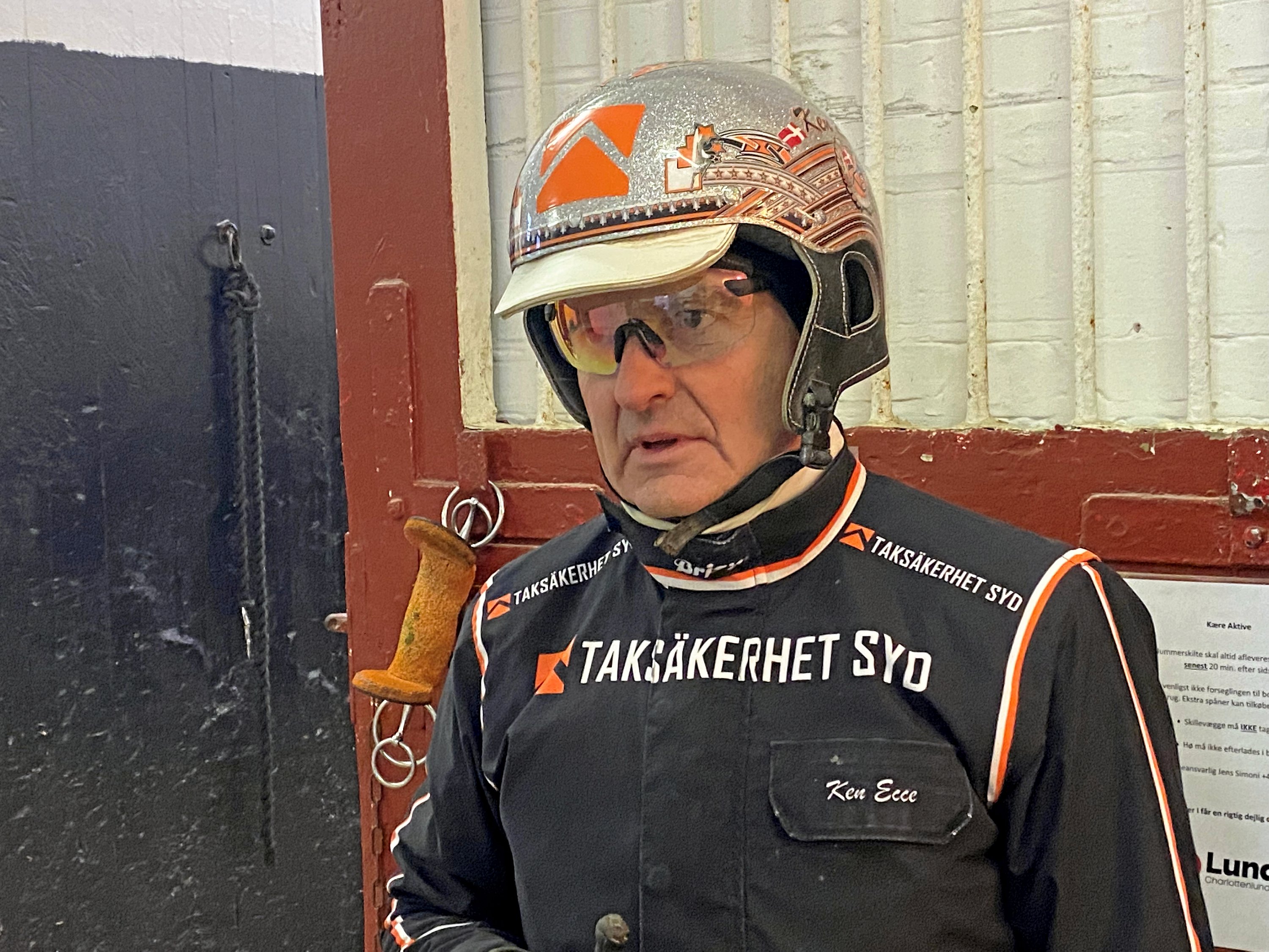 Ken Ecce på visit på Charlottenlund Travbane for nylig.