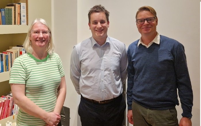 Formand Birgit Mørup sammen med den nye folketingskandidat Mikkel Westh Jepsen.