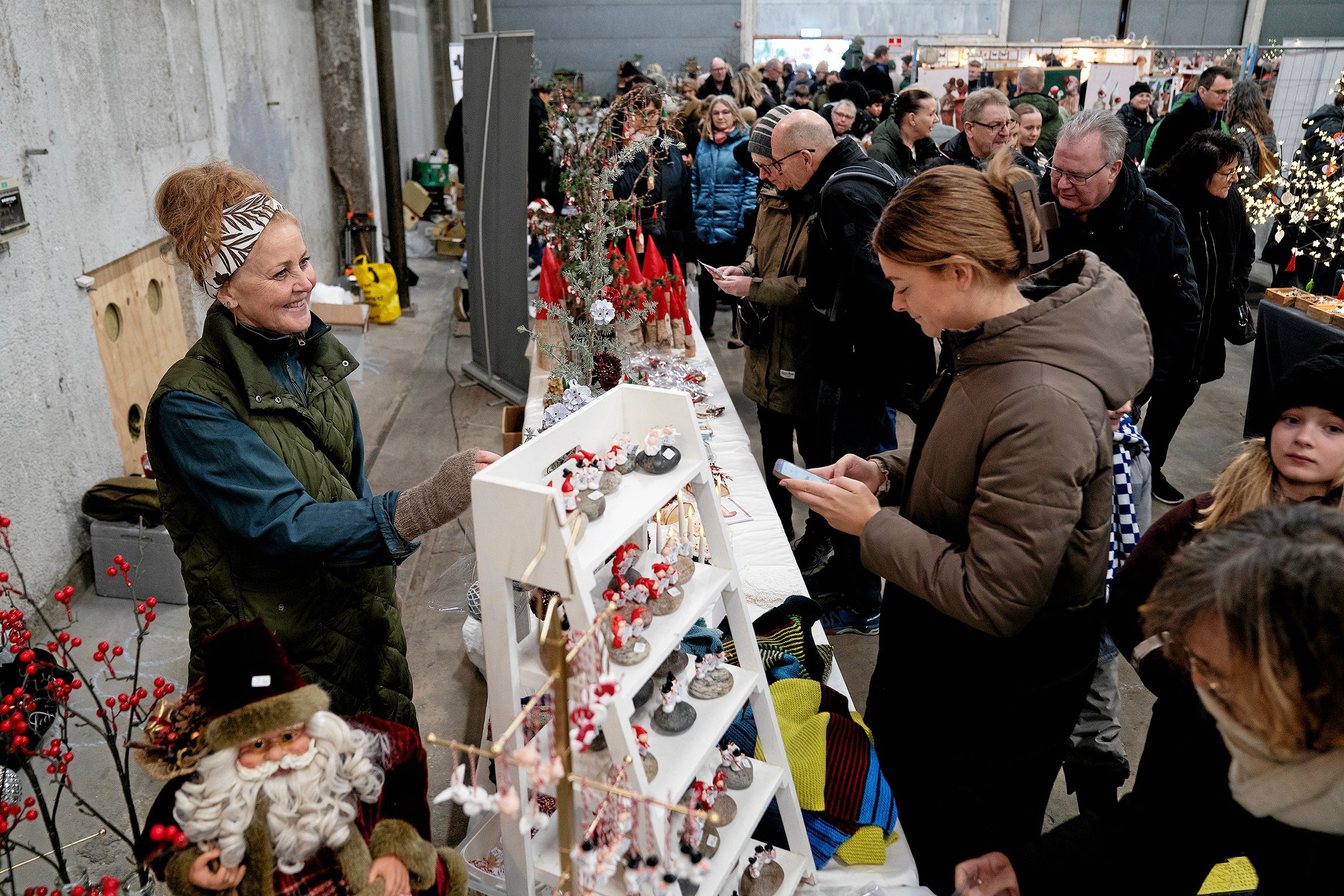 Fra første række har Mette Eriksen set, hvordan julemarkedet har udviklet sig over årene.